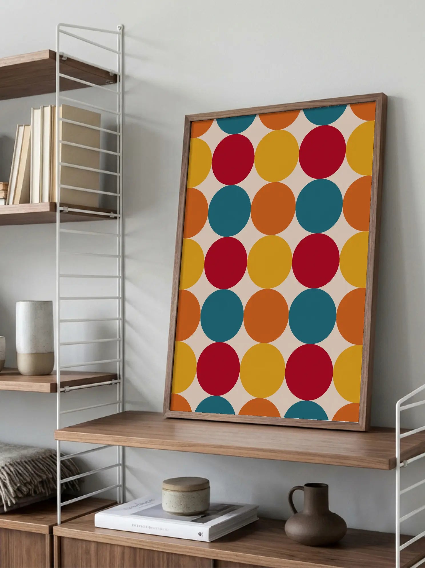 Retro Mod Polka Poster