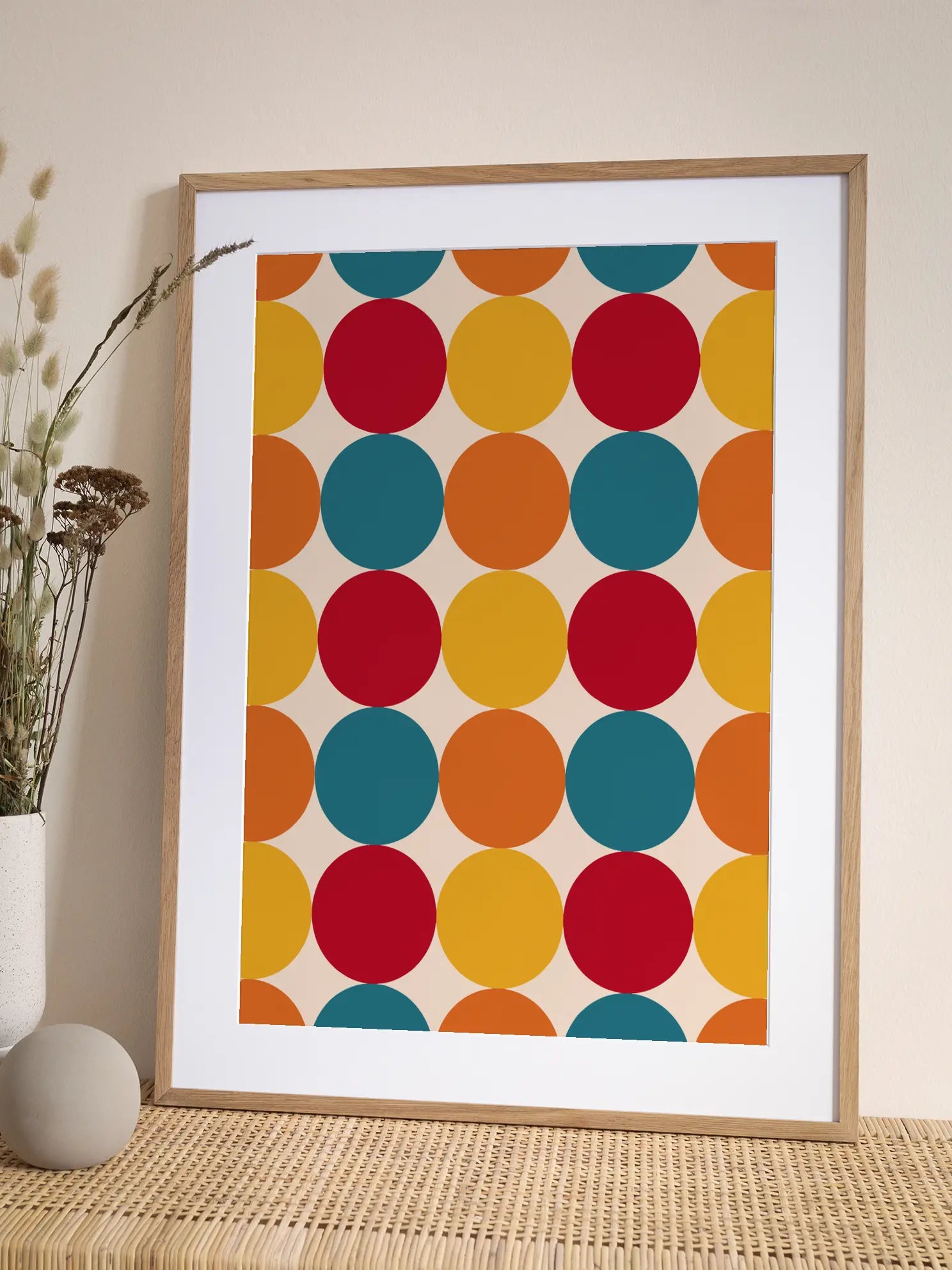 Retro Mod Polka Poster