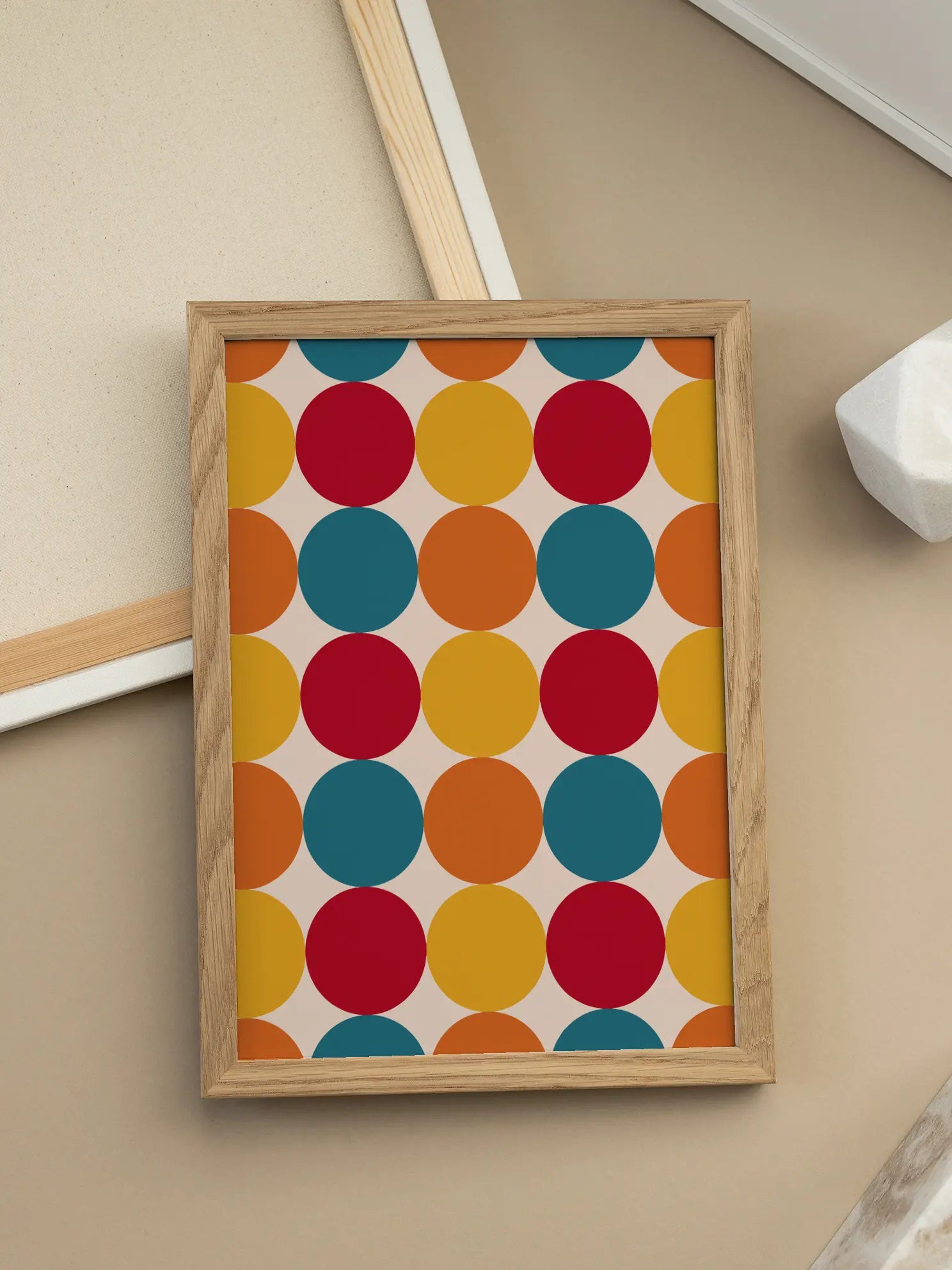 Retro Mod Polka Poster