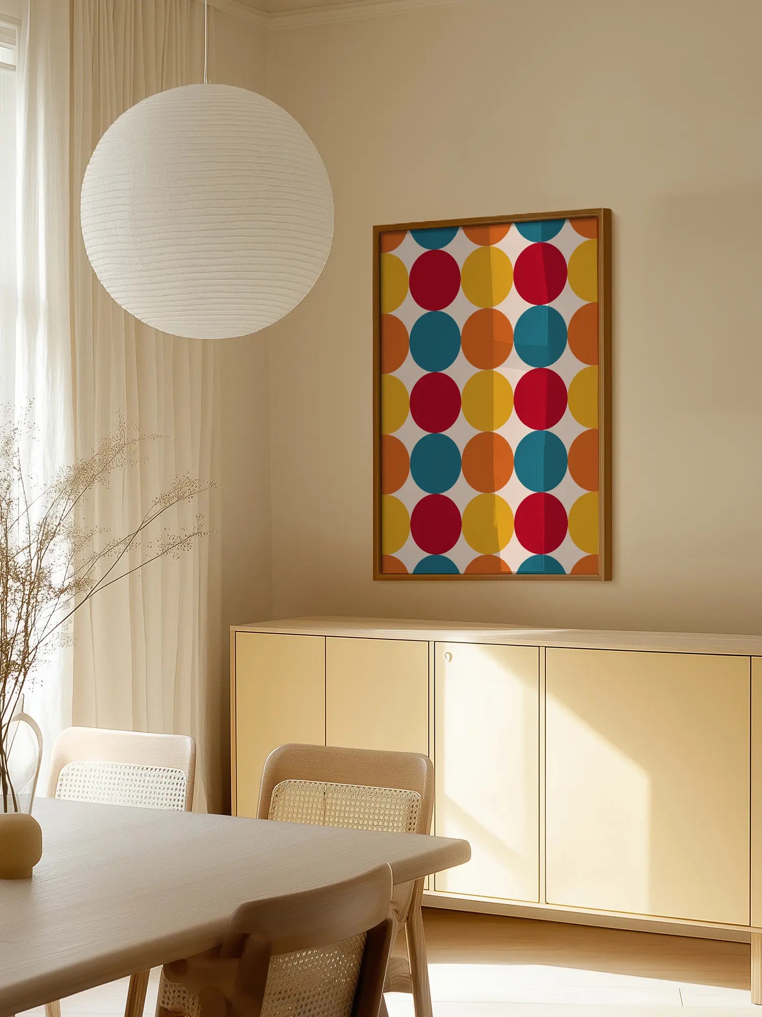 Retro Mod Polka Poster