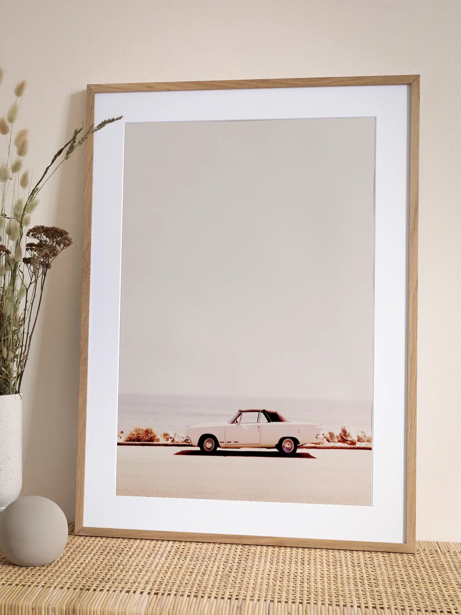 Retro Roadtrip By The Ocean Poster