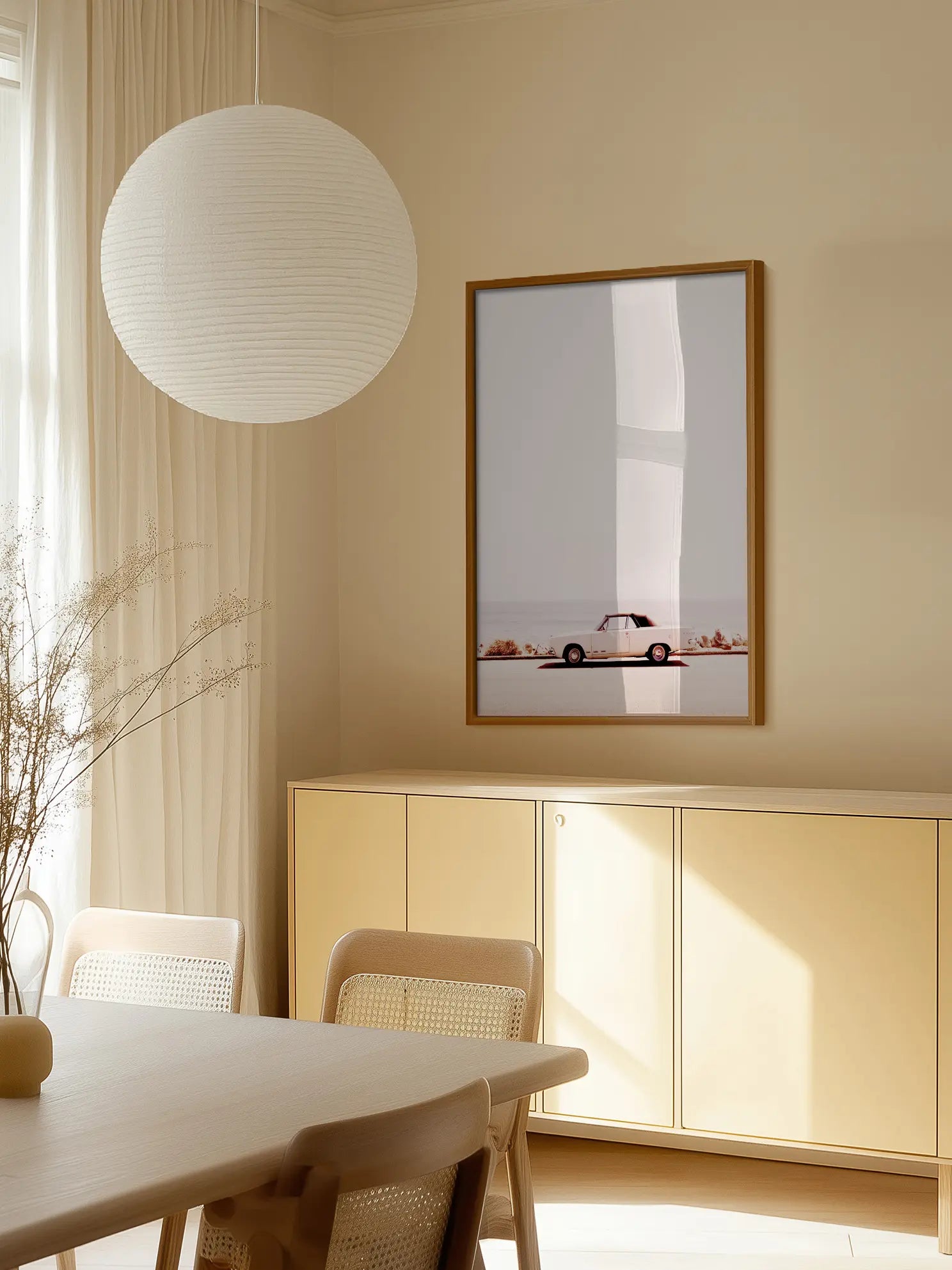 Retro Roadtrip By The Ocean Poster