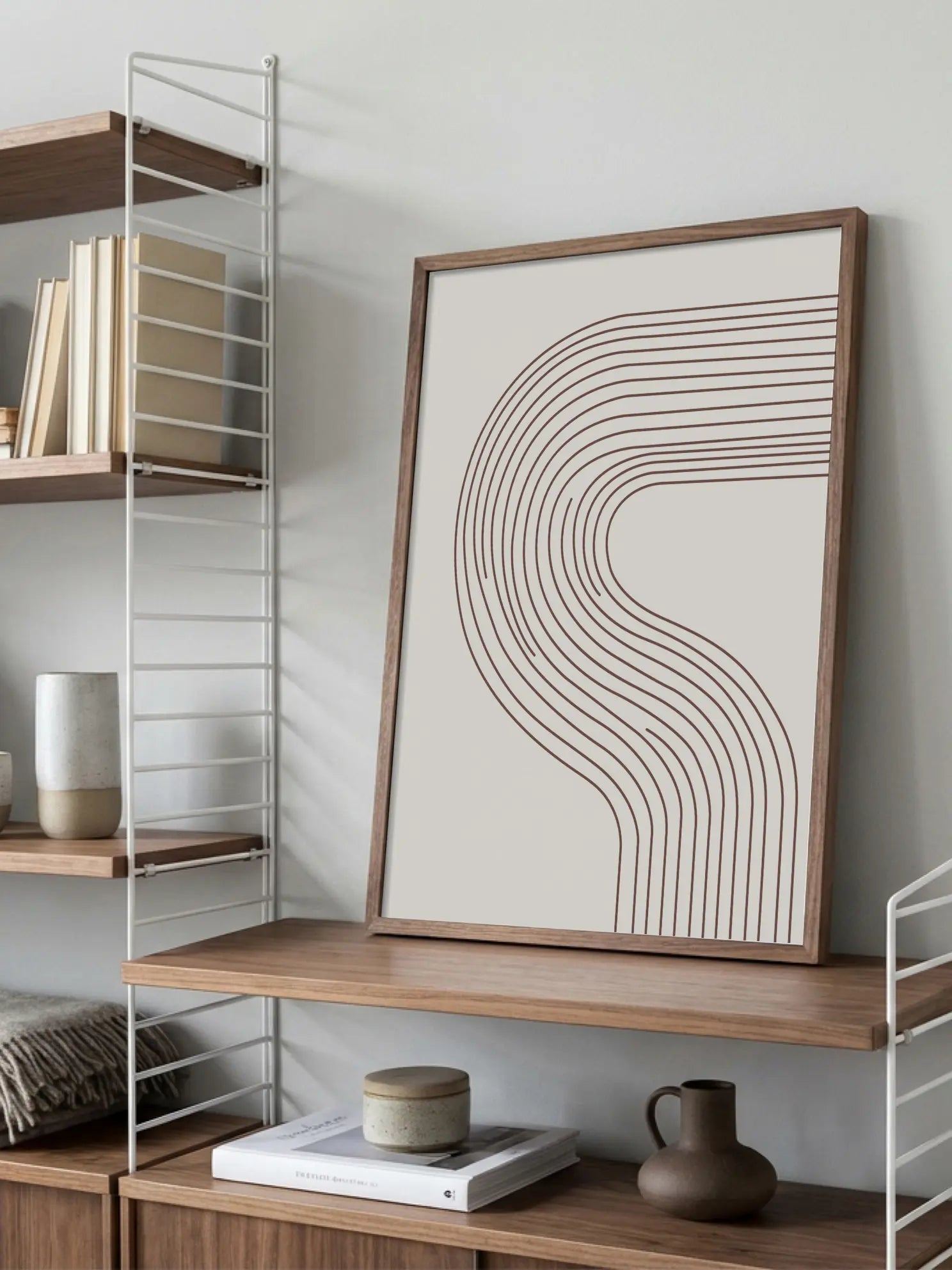 Rhythmic Curves Poster