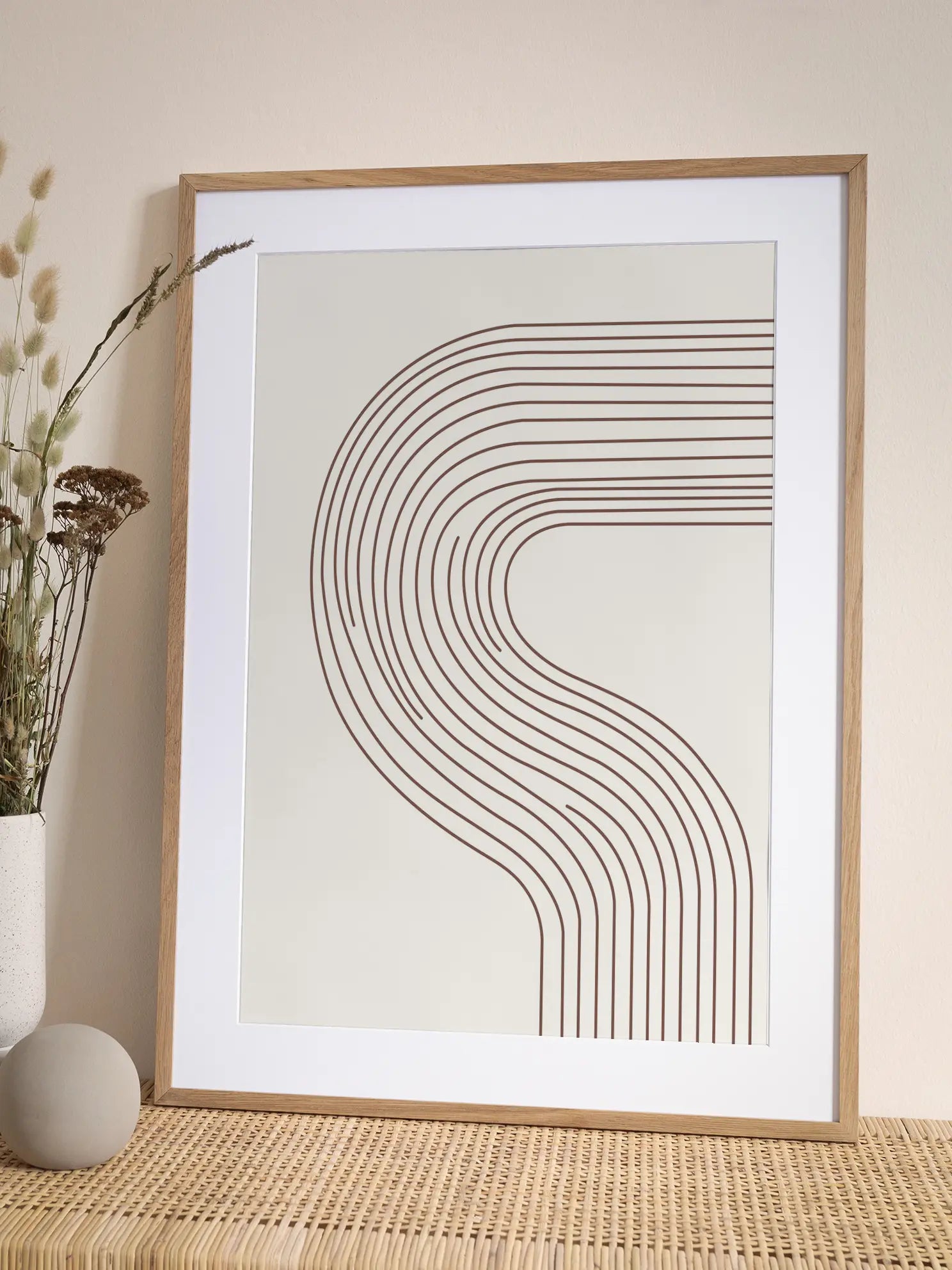 Rhythmic Curves Poster