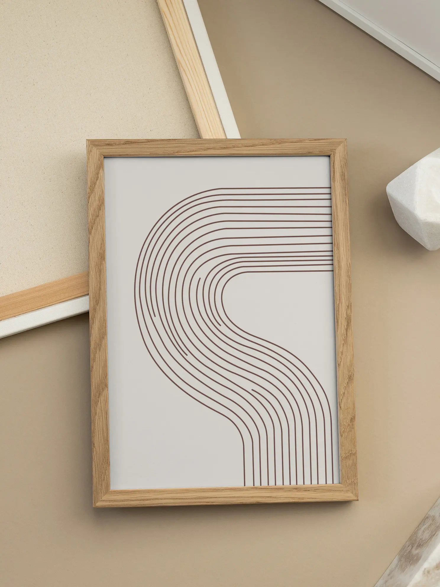 Rhythmic Curves Poster