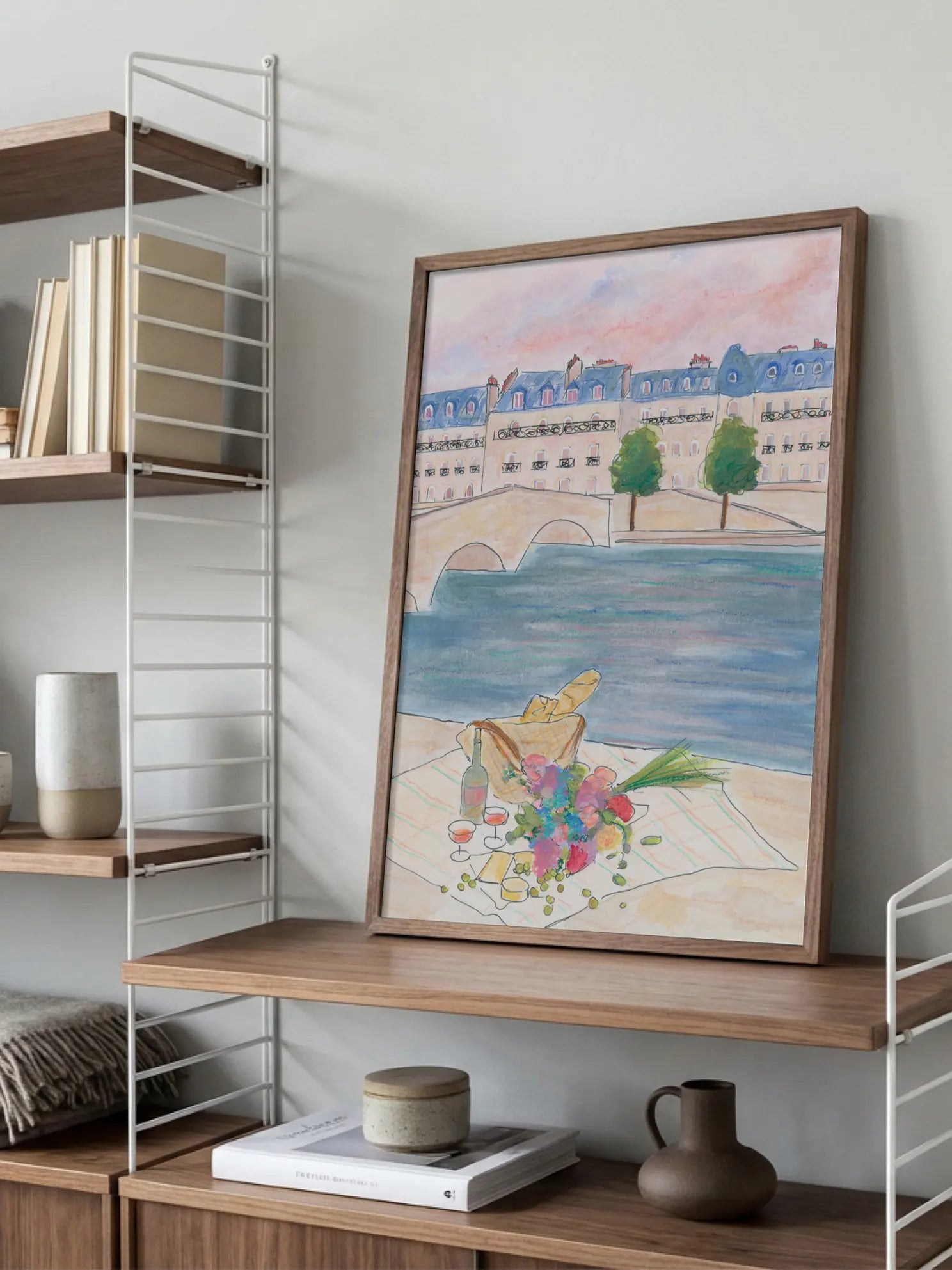 River Picnic Poster