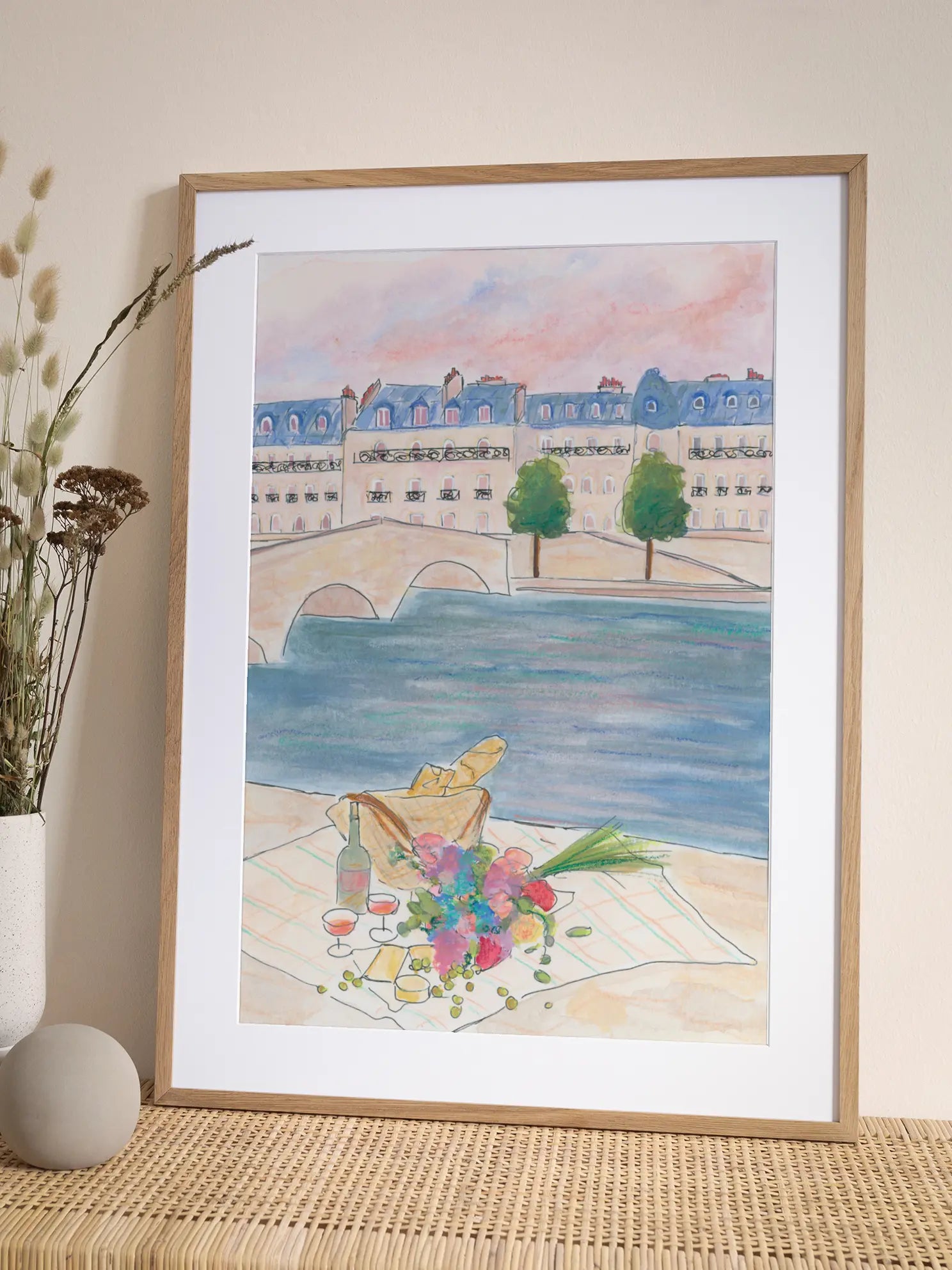 River Picnic Poster