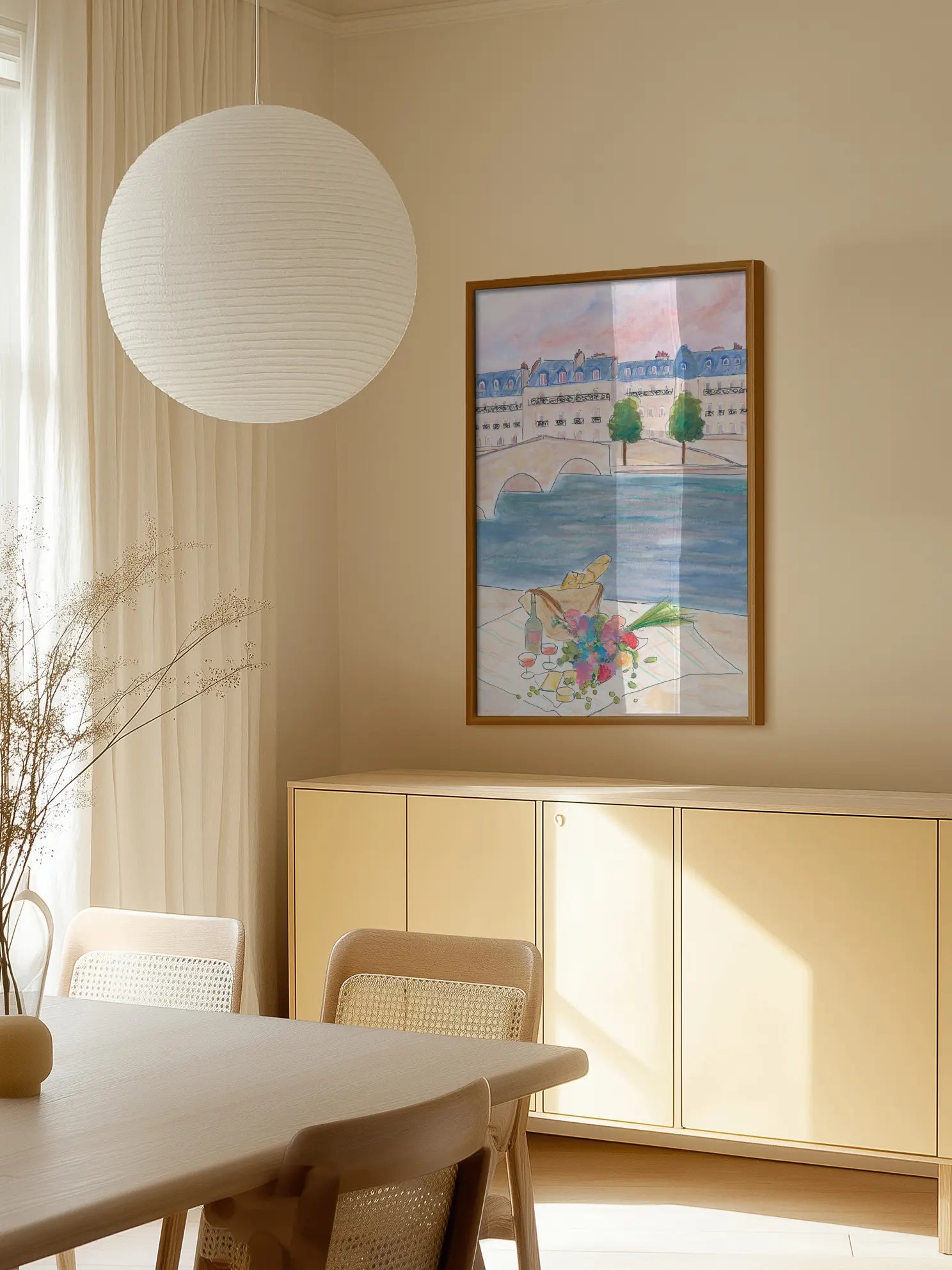 River Picnic Poster