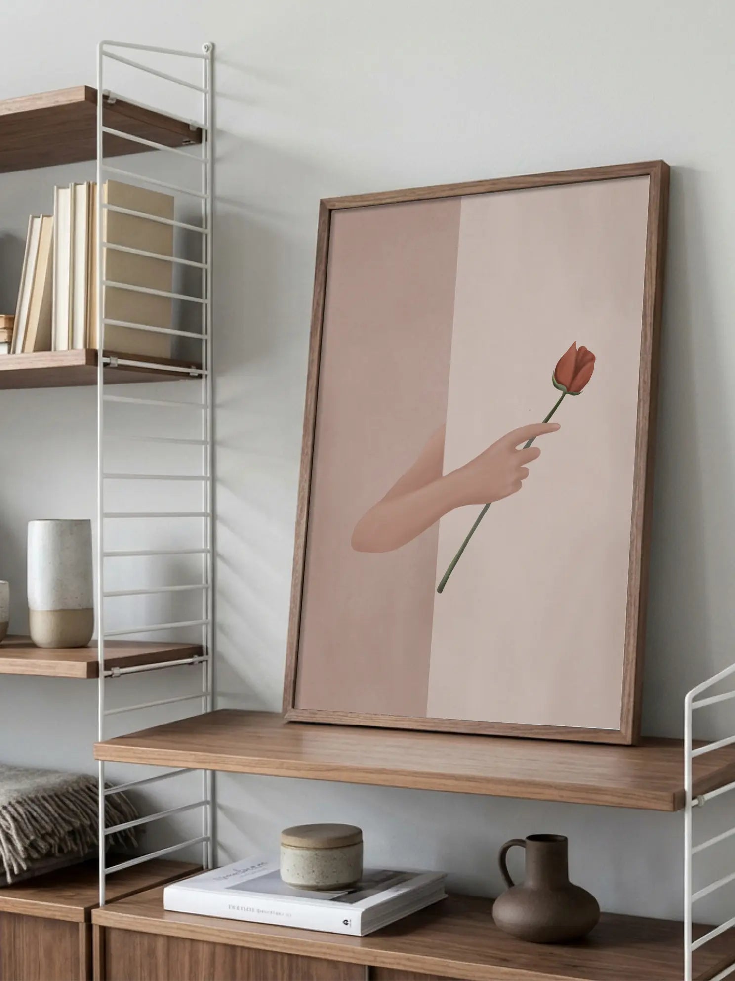 Rose in Hand Poster