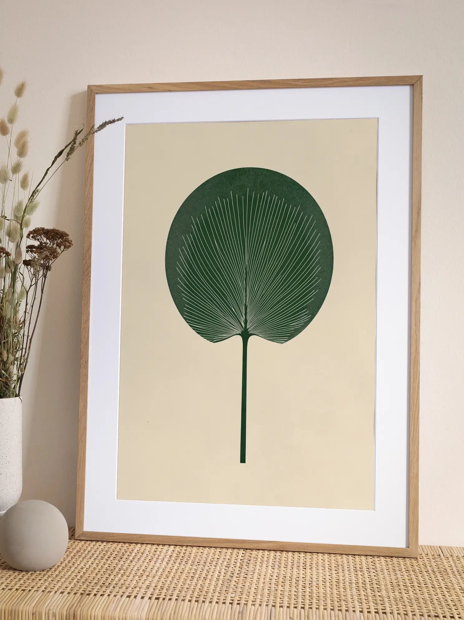 Round Botanical Poster