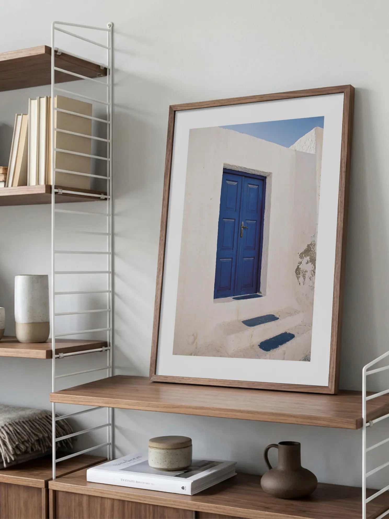 Santorini Doorway Poster