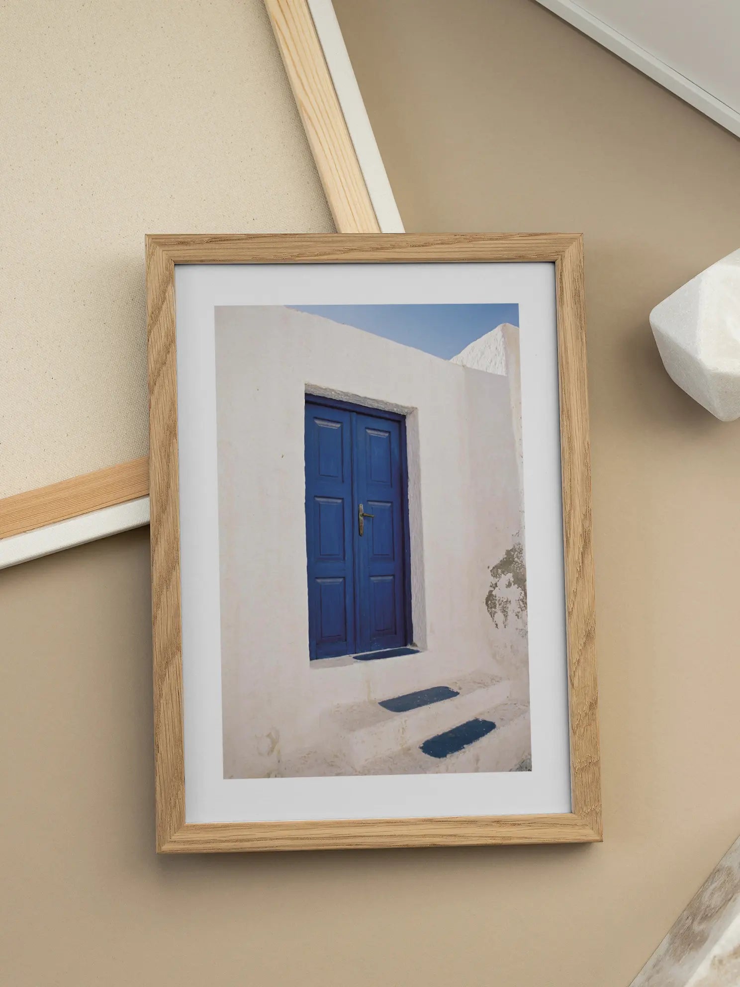 Santorini Doorway Poster