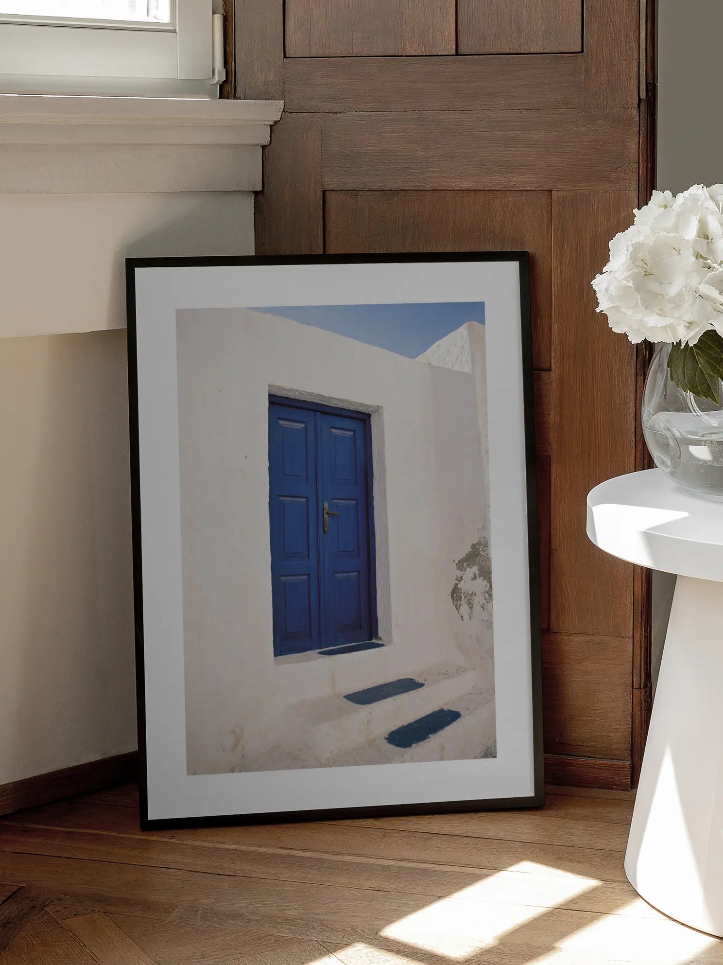 Santorini Doorway Poster