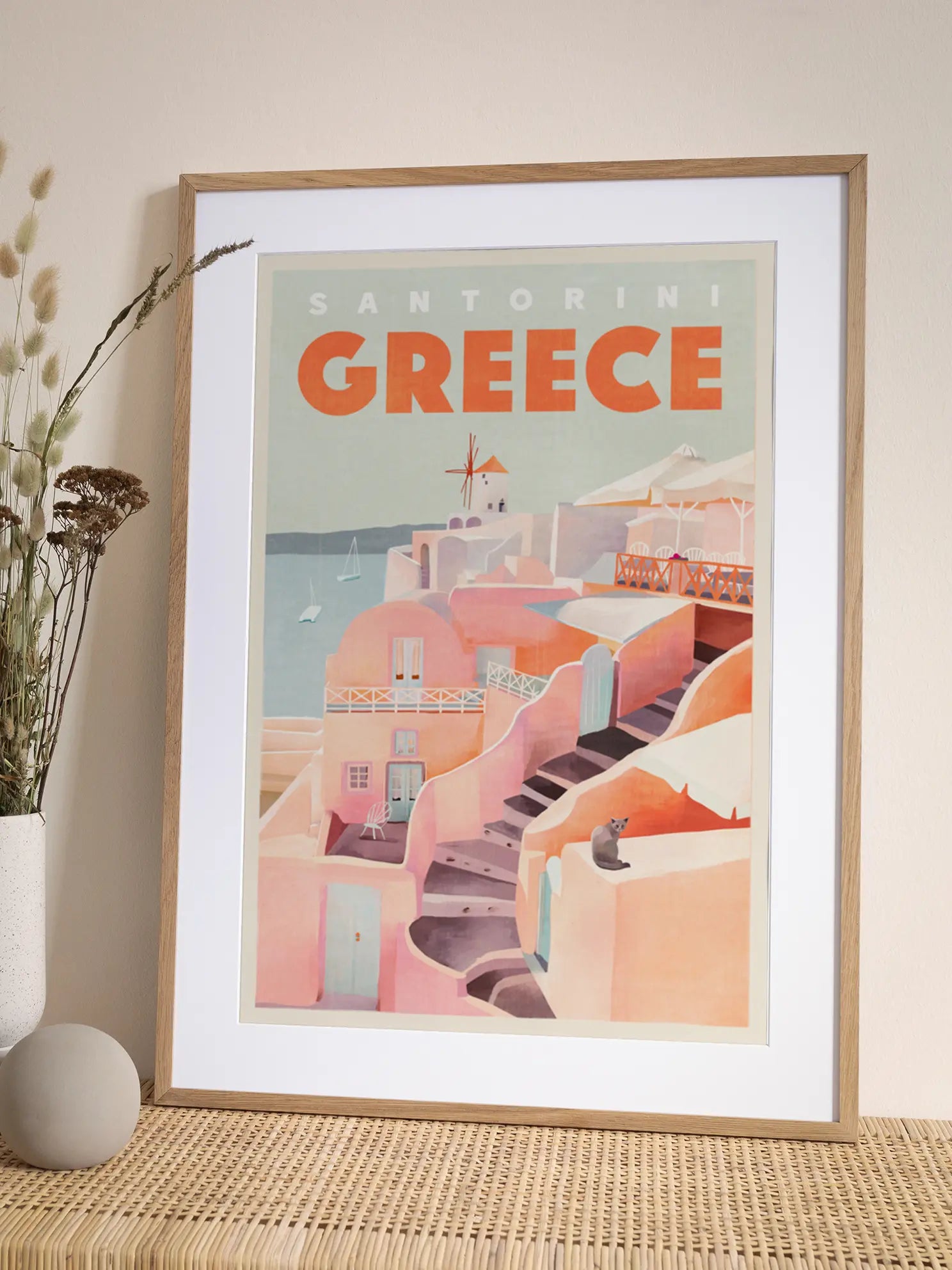 Santorini Greece Poster
