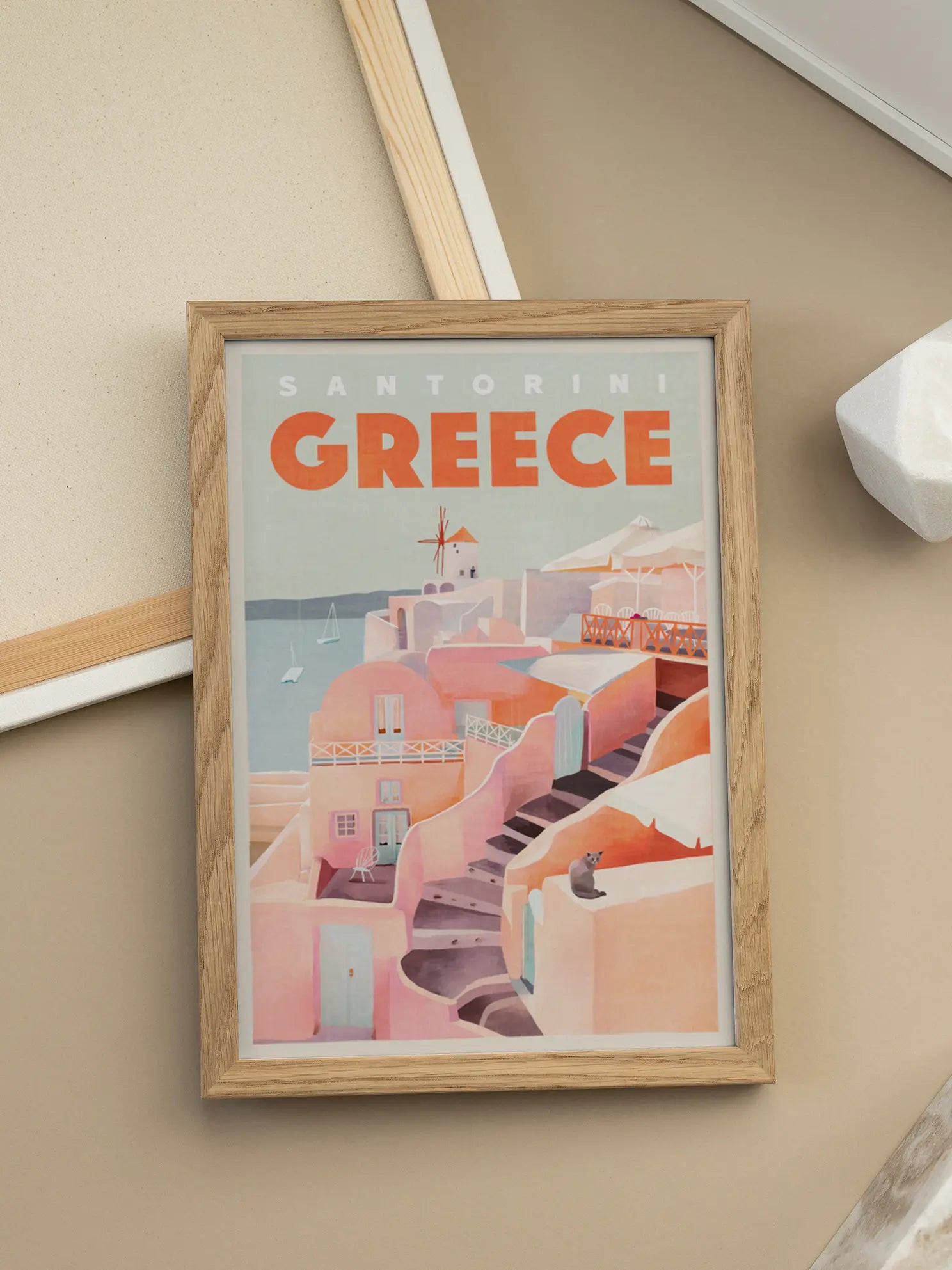 Santorini Greece Poster