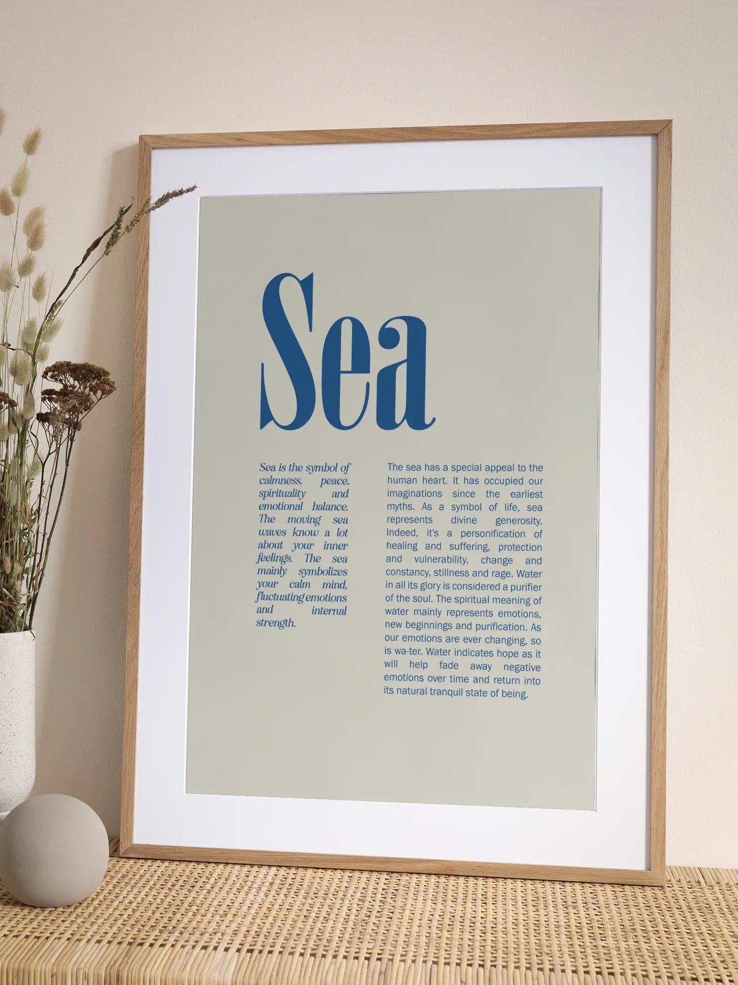 Sea Quote Poster