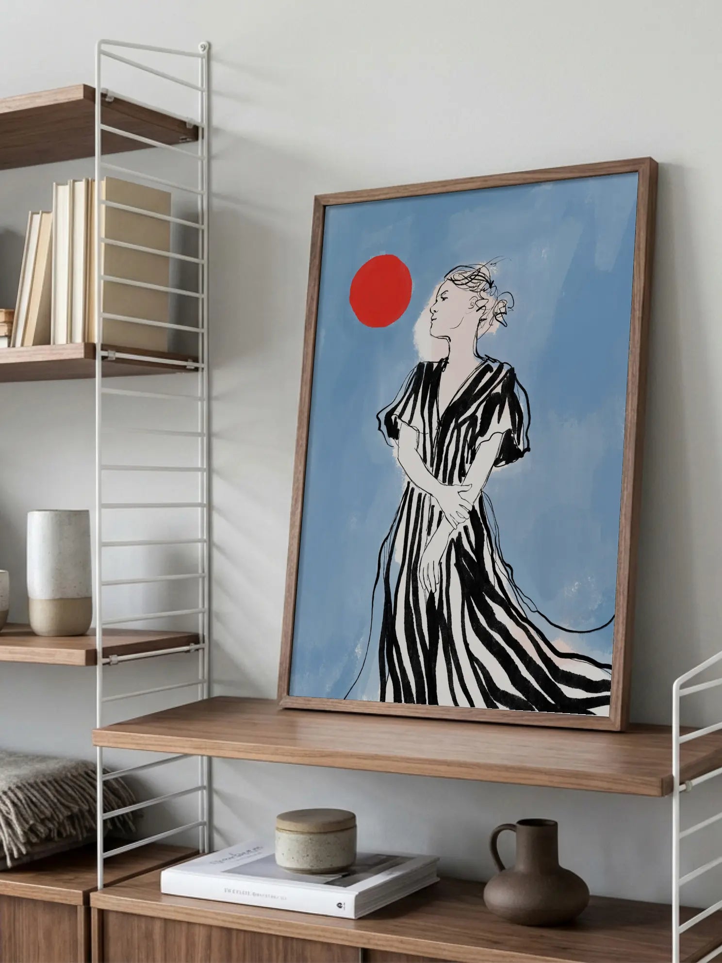 Serene Stripes Poster