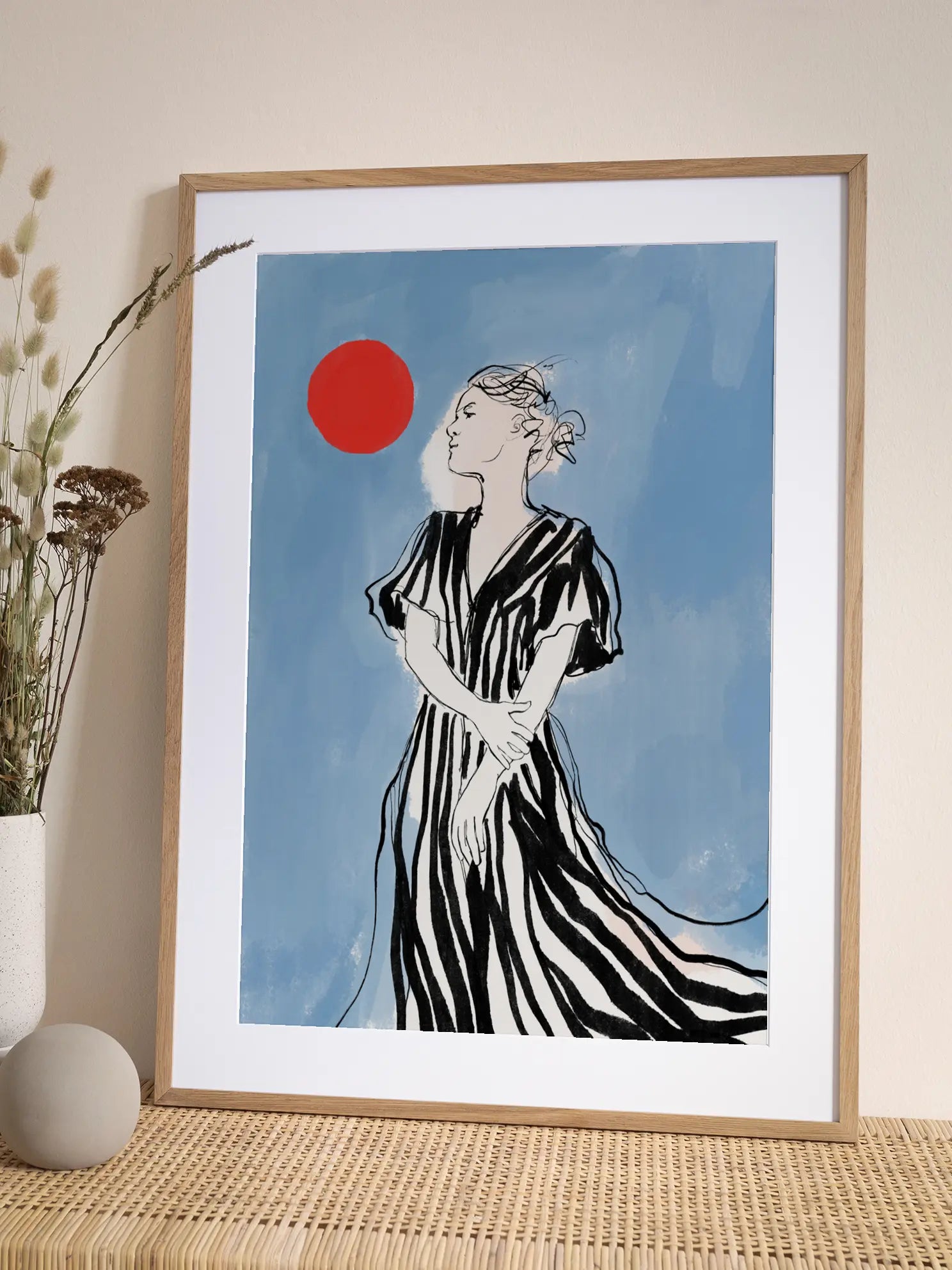 Serene Stripes Poster