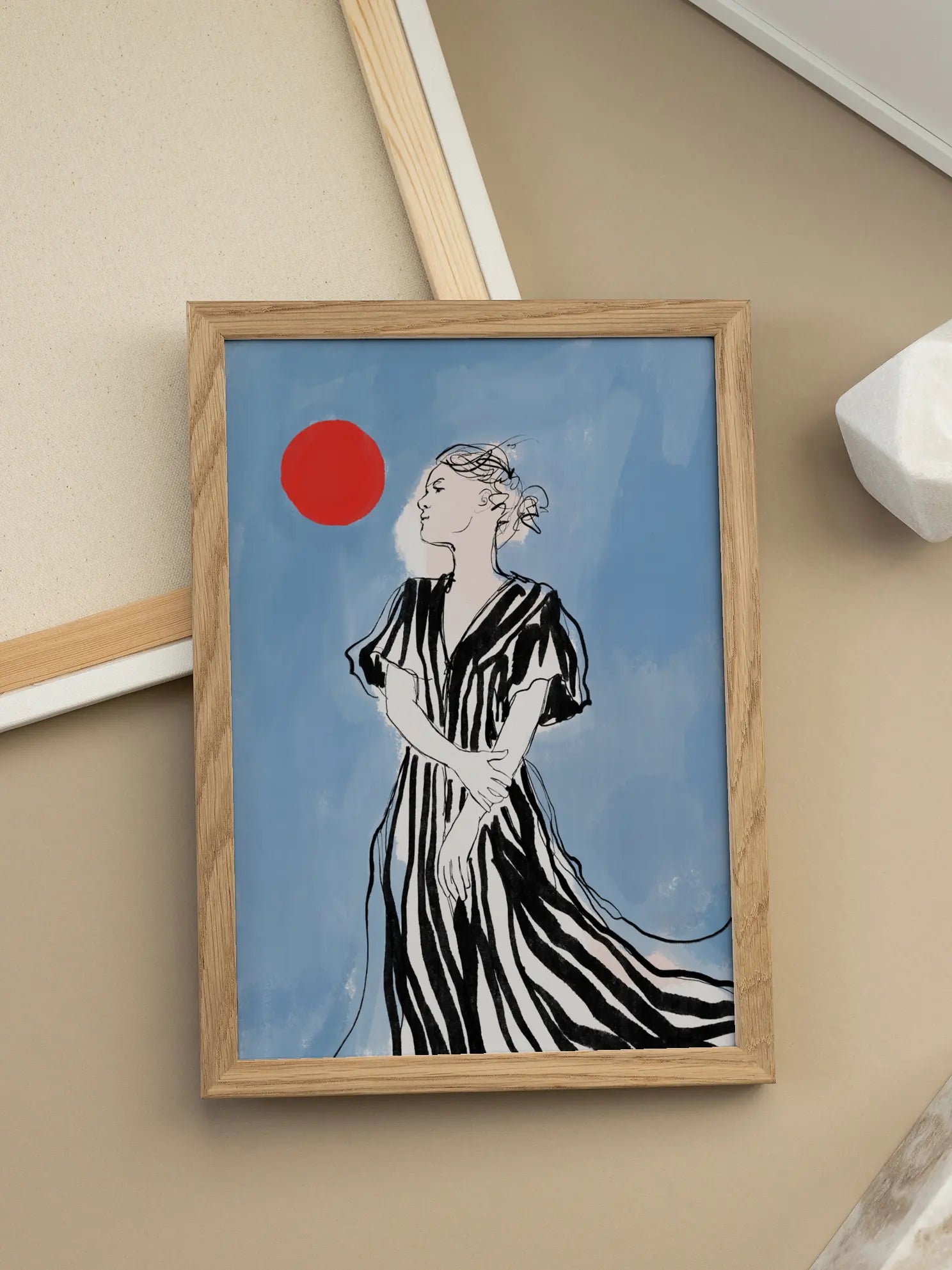Serene Stripes Poster