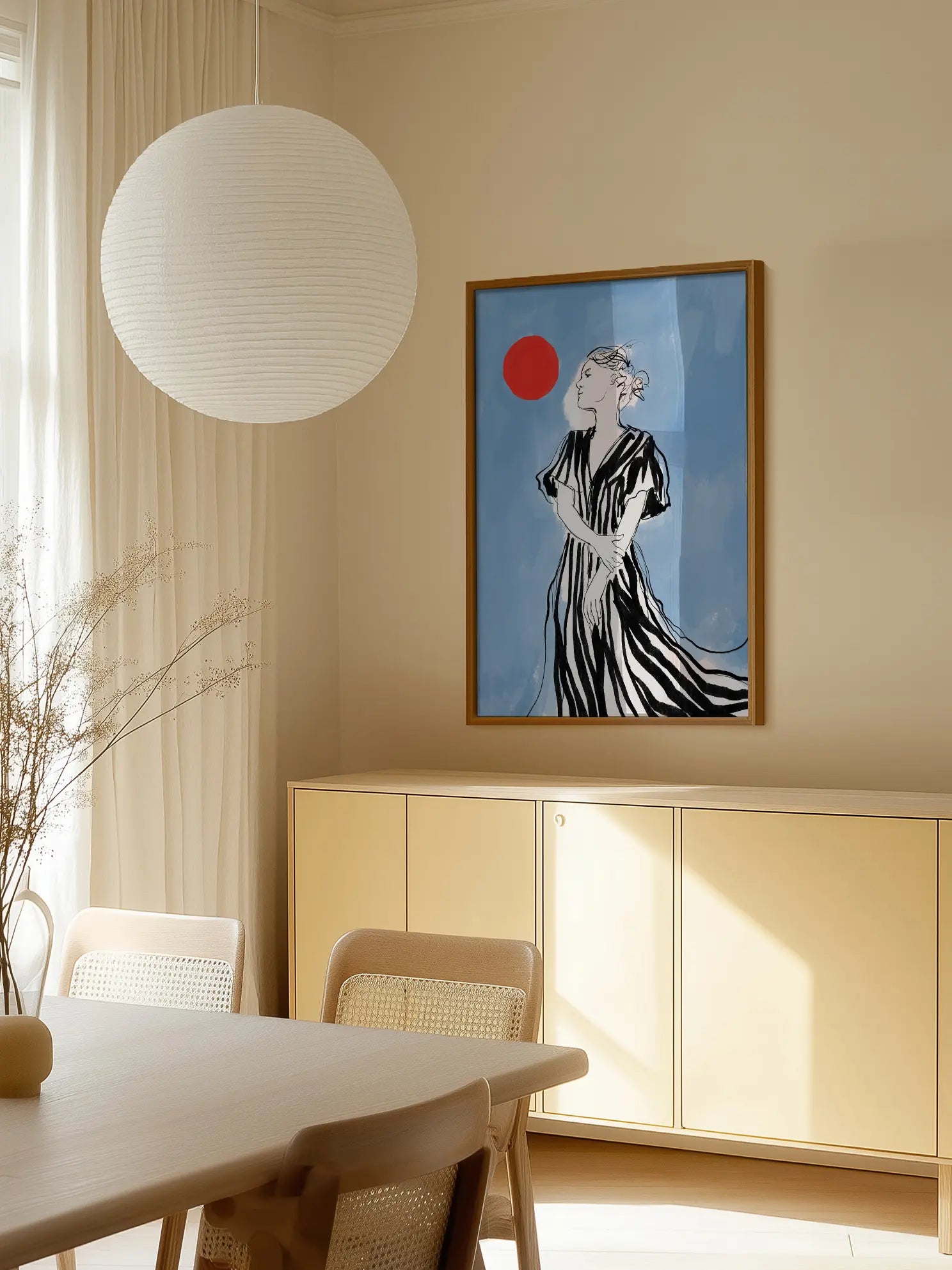 Serene Stripes Poster