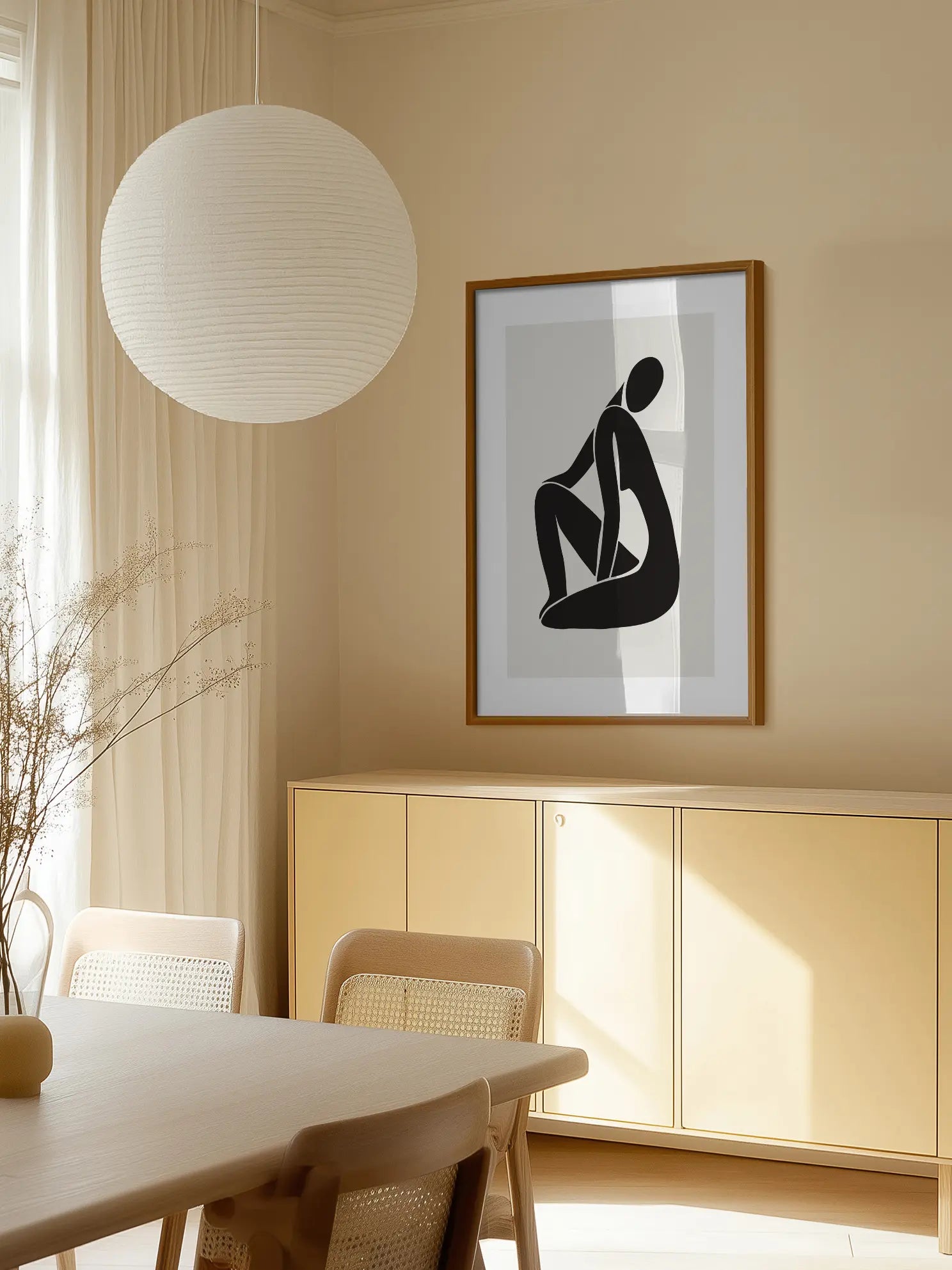 Silhouette Nude No3 Poster