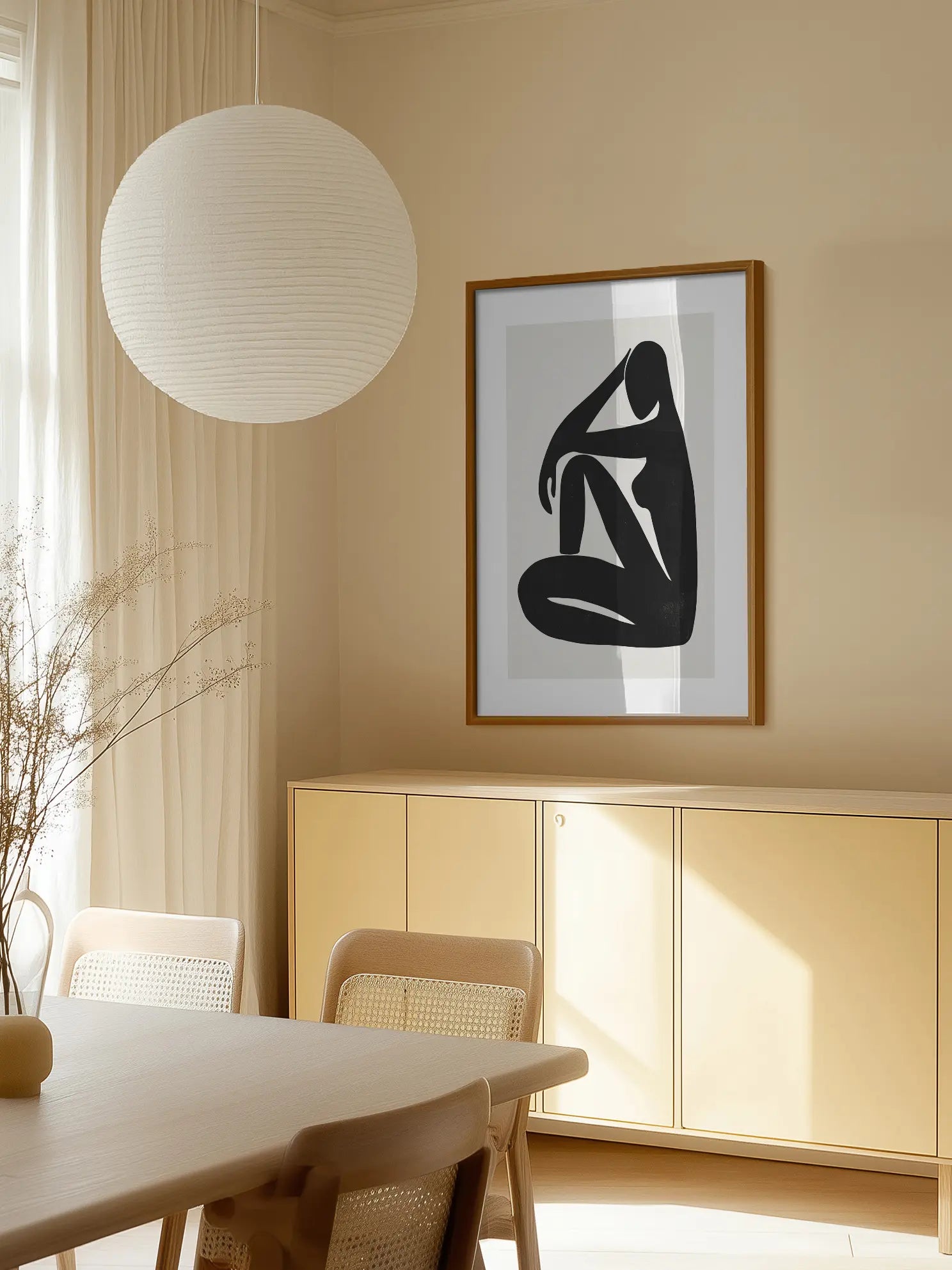 Silhouette Nude No4 Poster