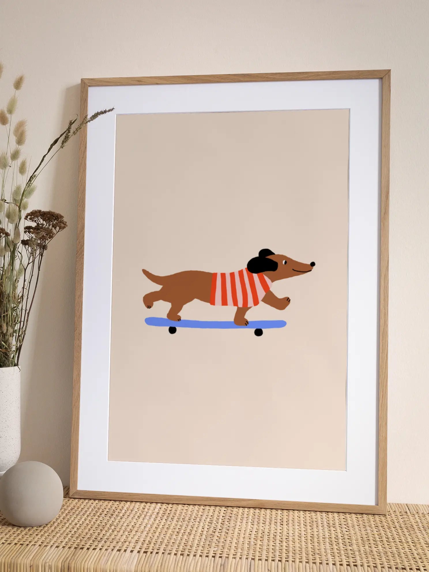 Skater Dog Poster
