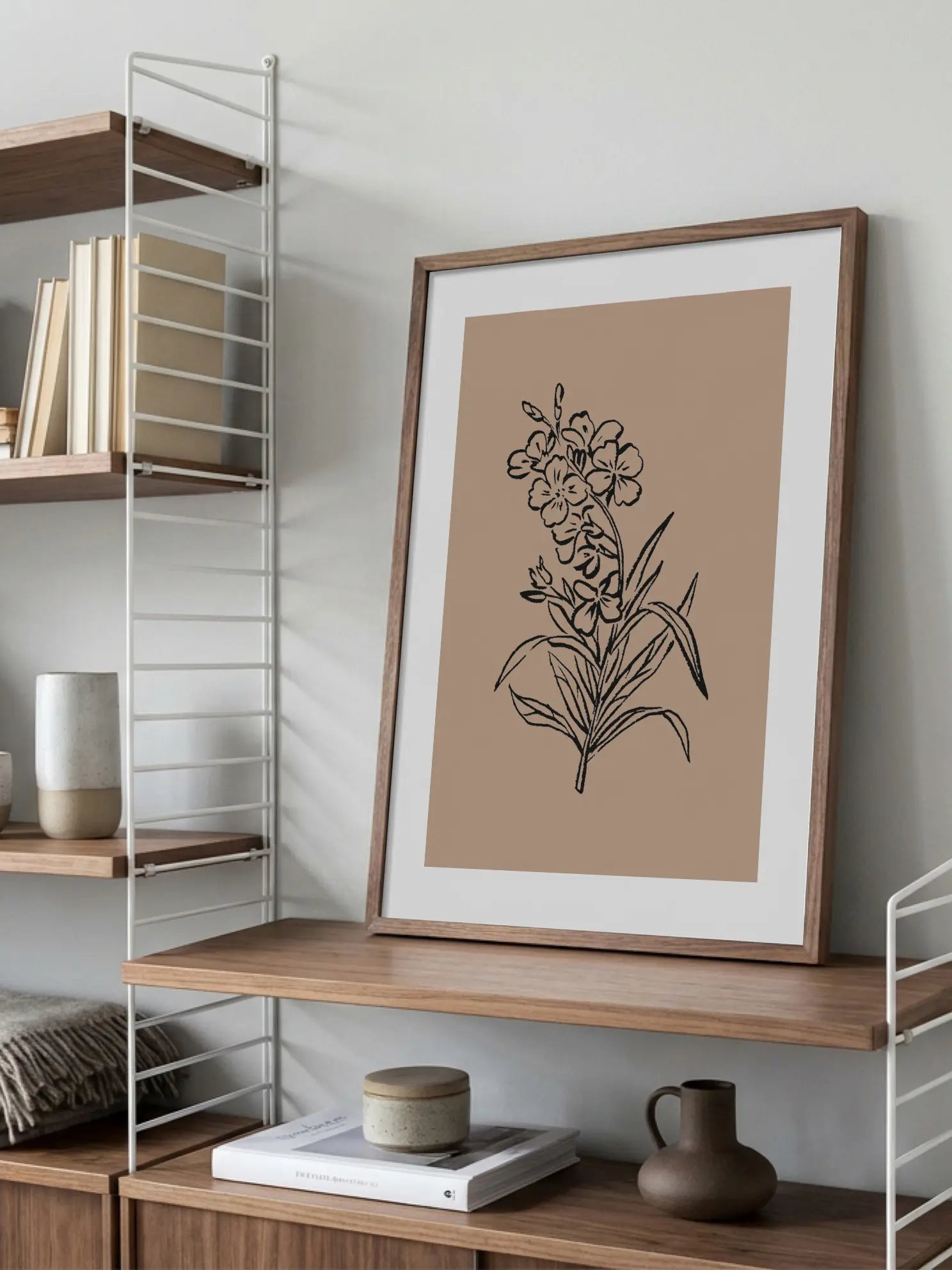 Sketch of Flowers Poster