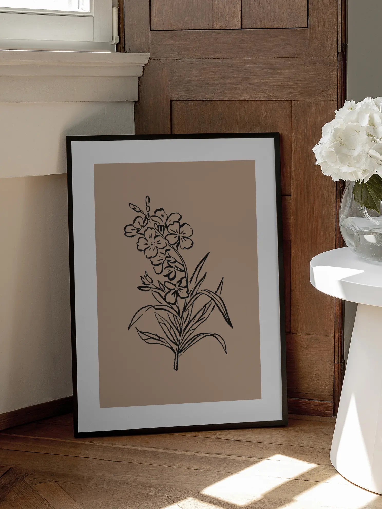Sketch of Flowers Poster