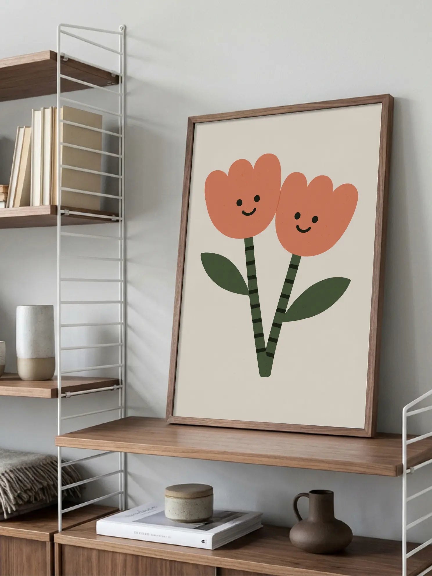 Smiley Flowers Poster