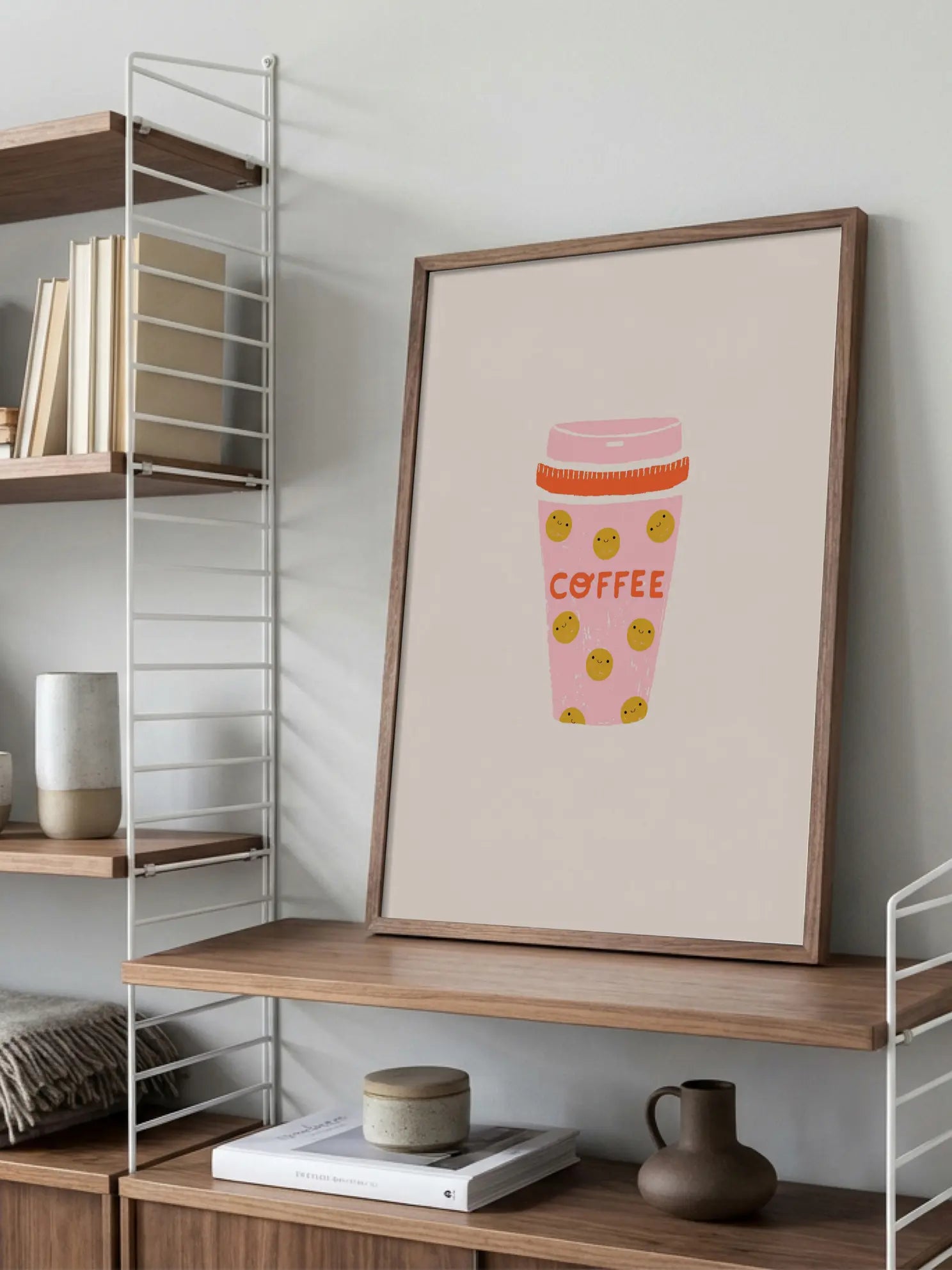Smiling Coffee Poster