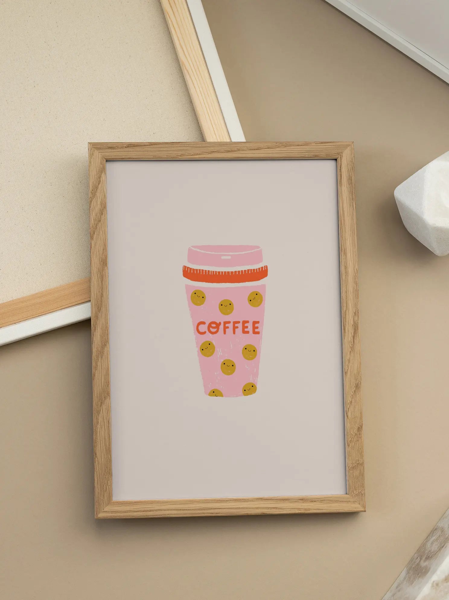 Smiling Coffee Poster