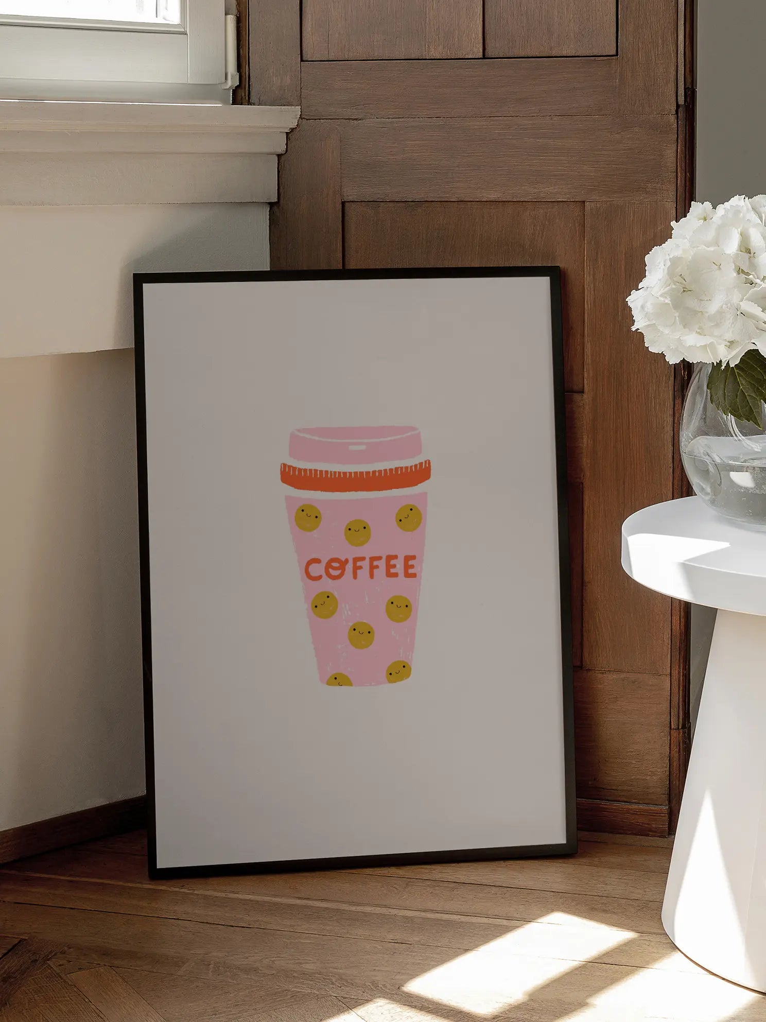 Smiling Coffee Poster