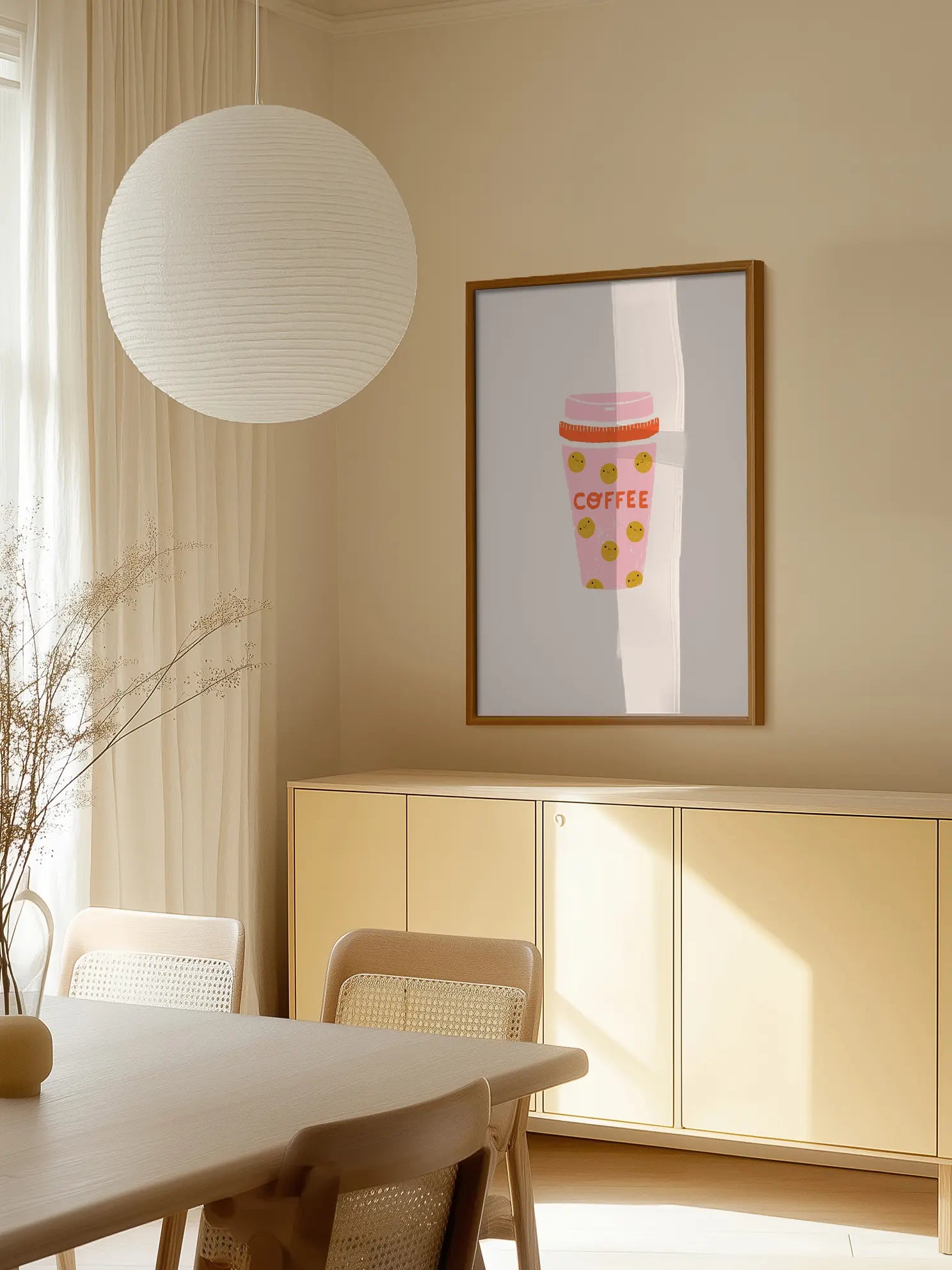 Smiling Coffee Poster