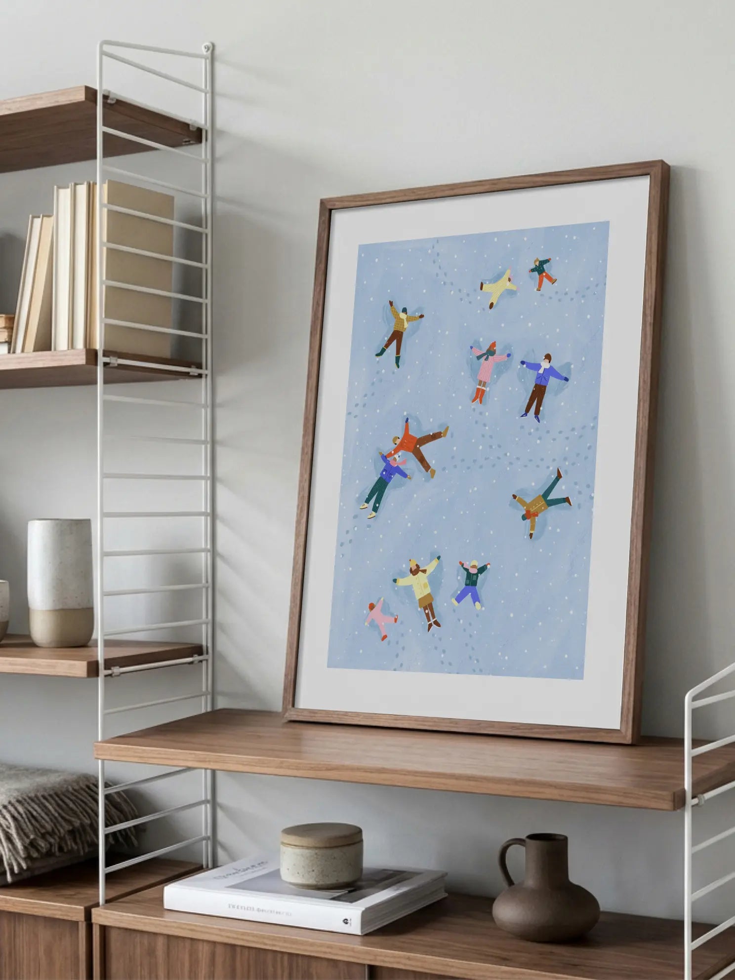 Snowy Angels Delight Poster