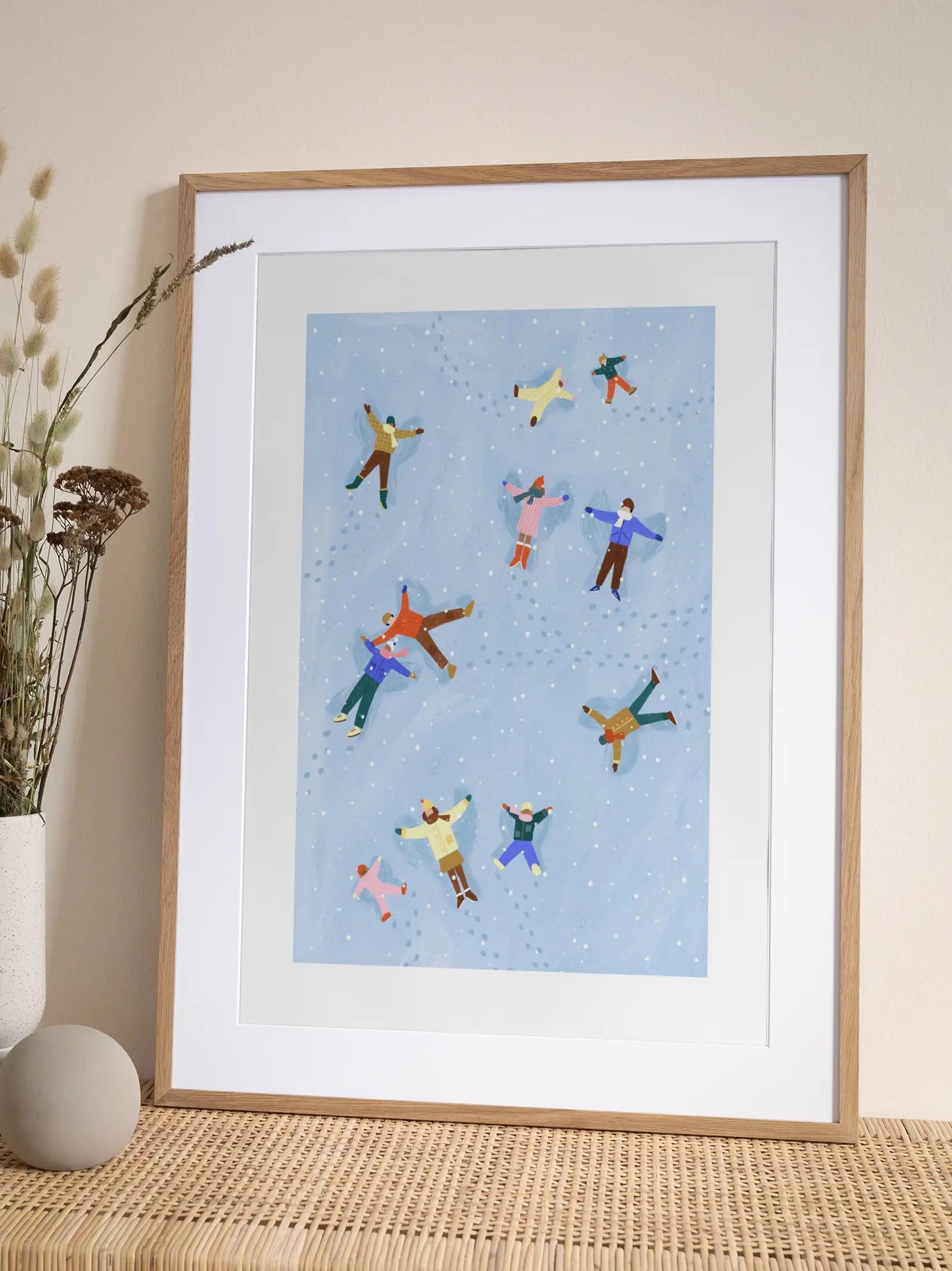 Snowy Angels Delight Poster