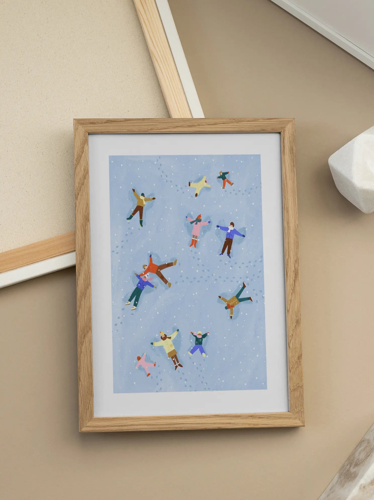 Snowy Angels Delight Poster