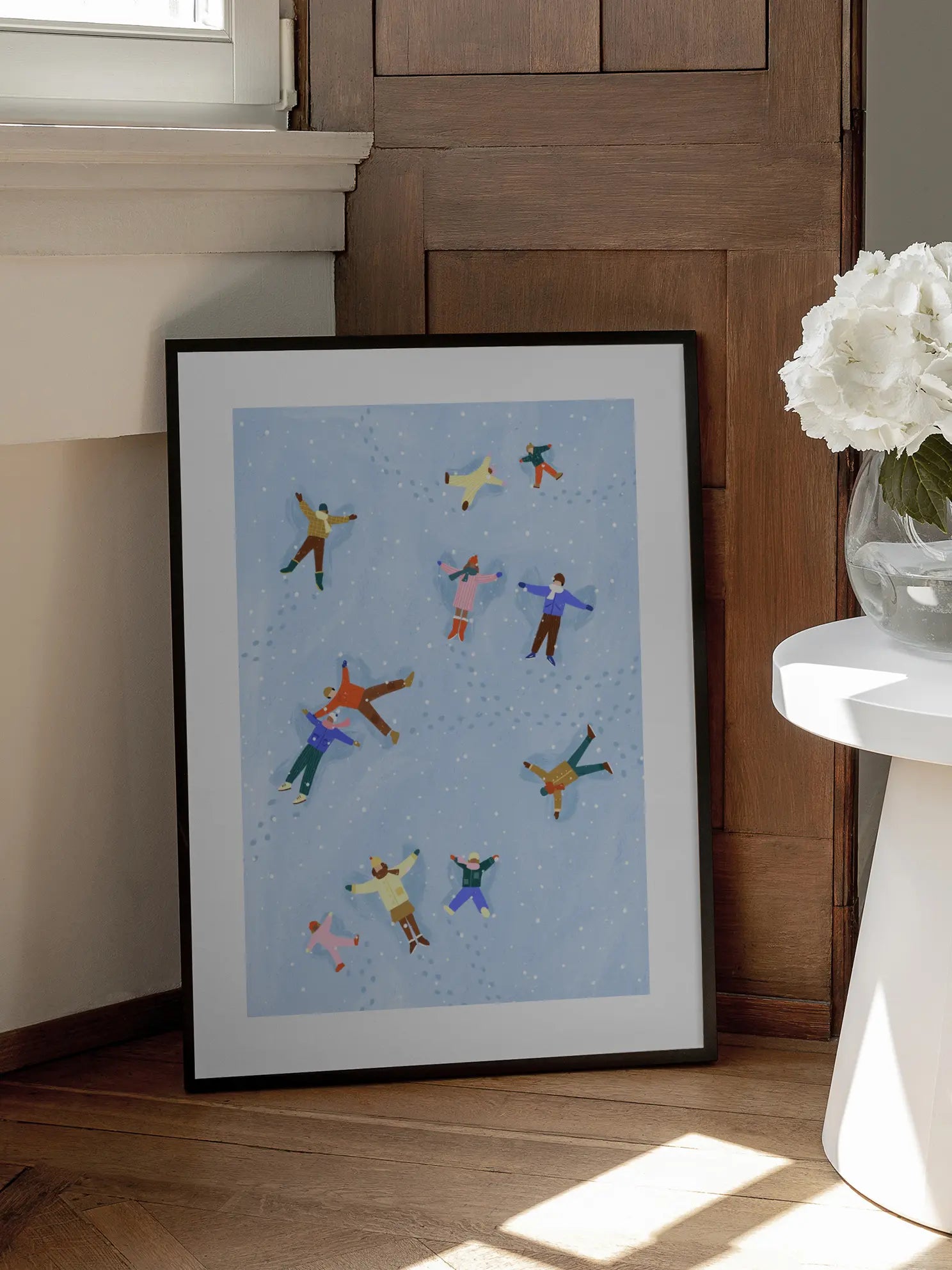 Snowy Angels Delight Poster