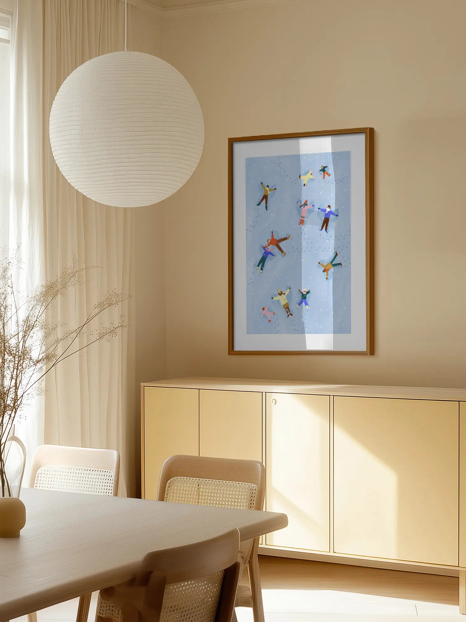 Snowy Angels Delight Poster