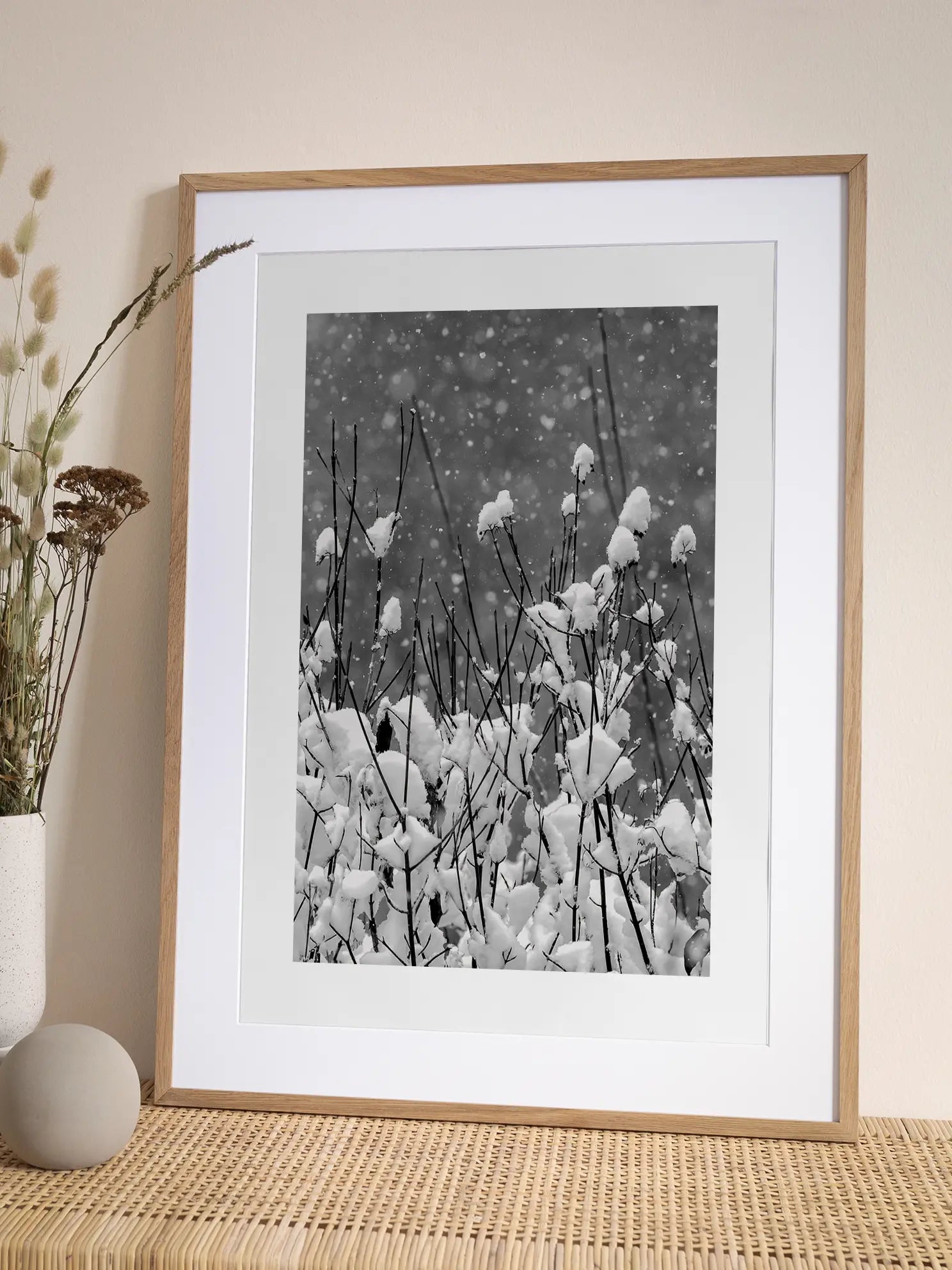 Snowy Branches Poster