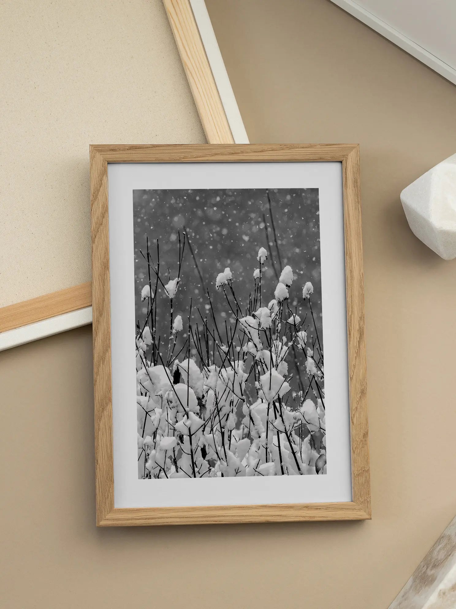 Snowy Branches Poster