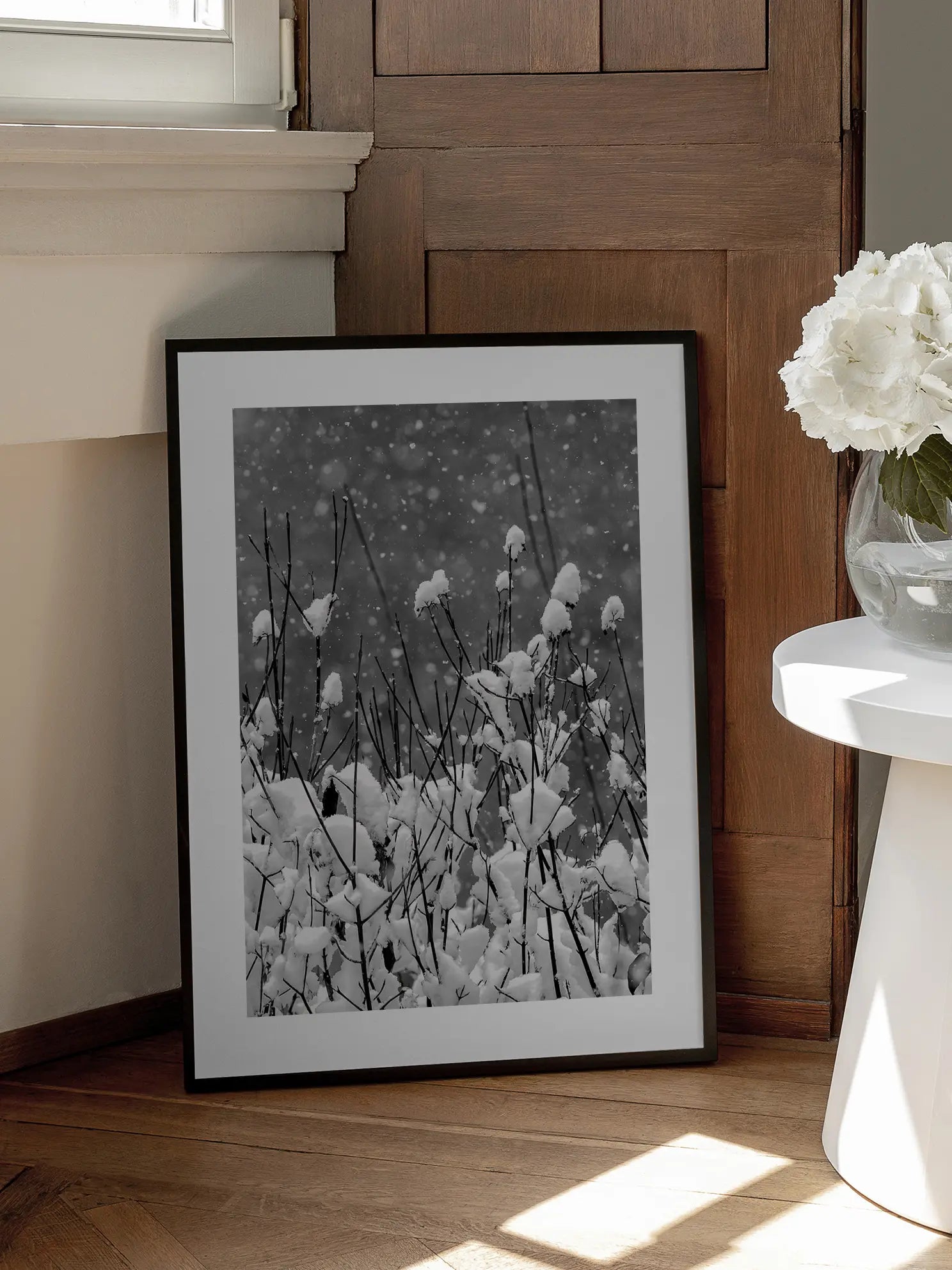 Snowy Branches Poster