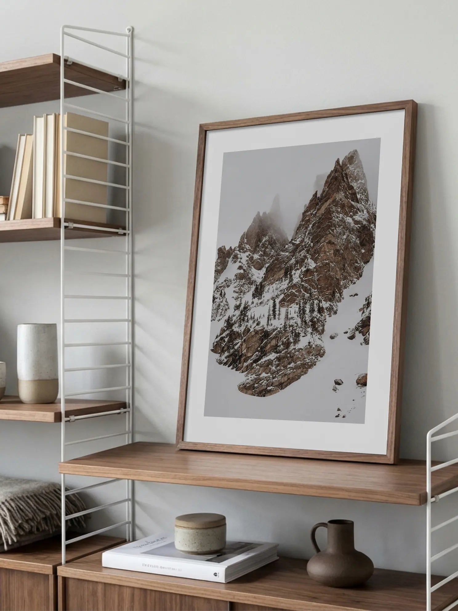 Snowy Mountain Landscape Poster