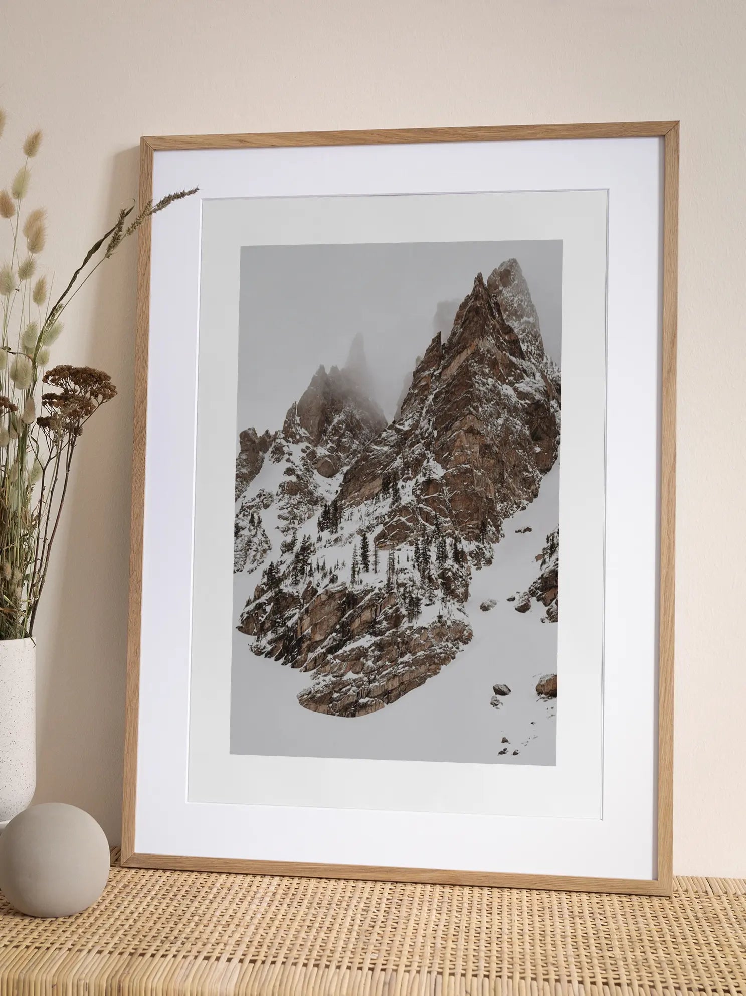 Snowy Mountain Landscape Poster