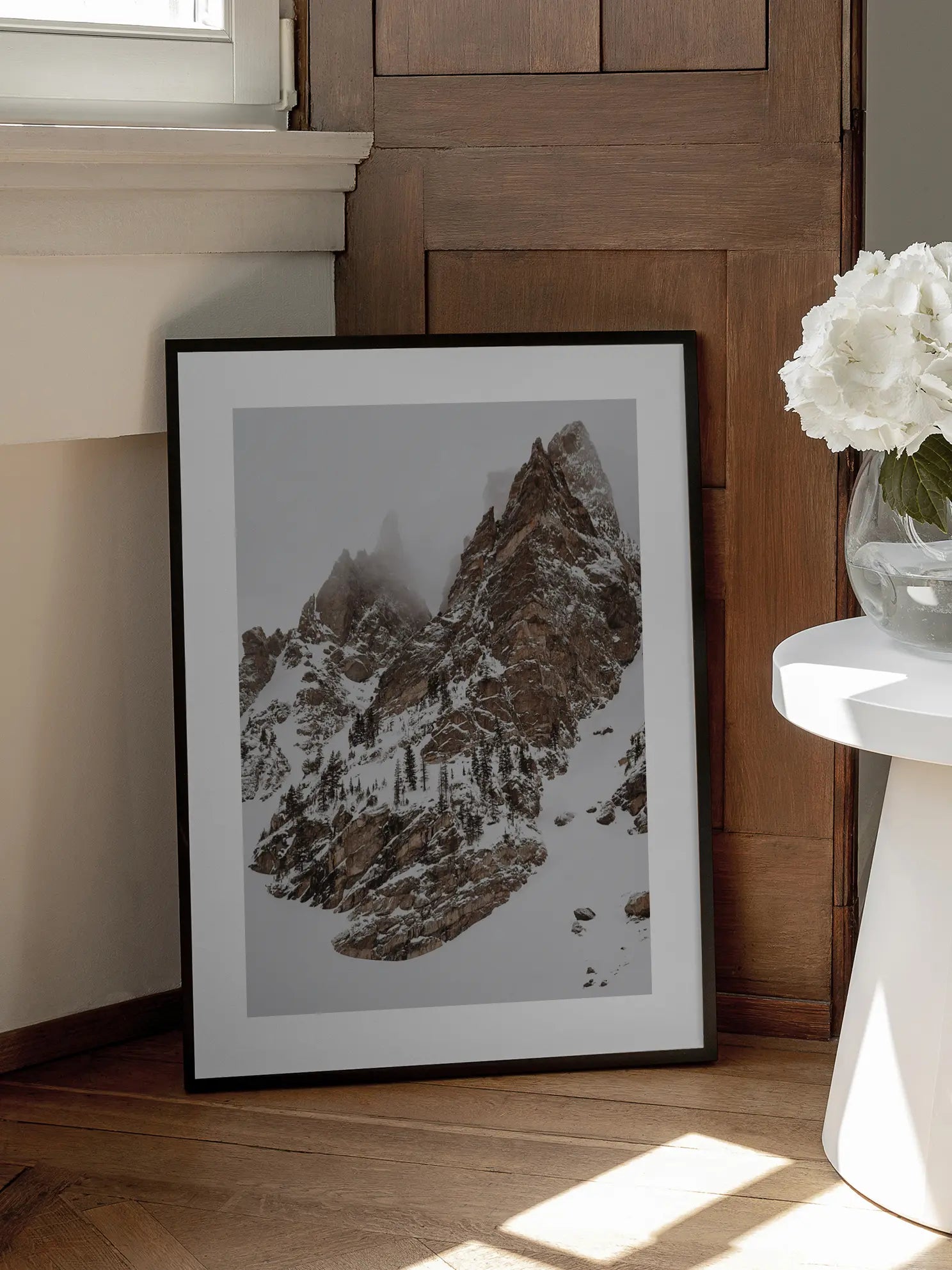 Snowy Mountain Landscape Poster