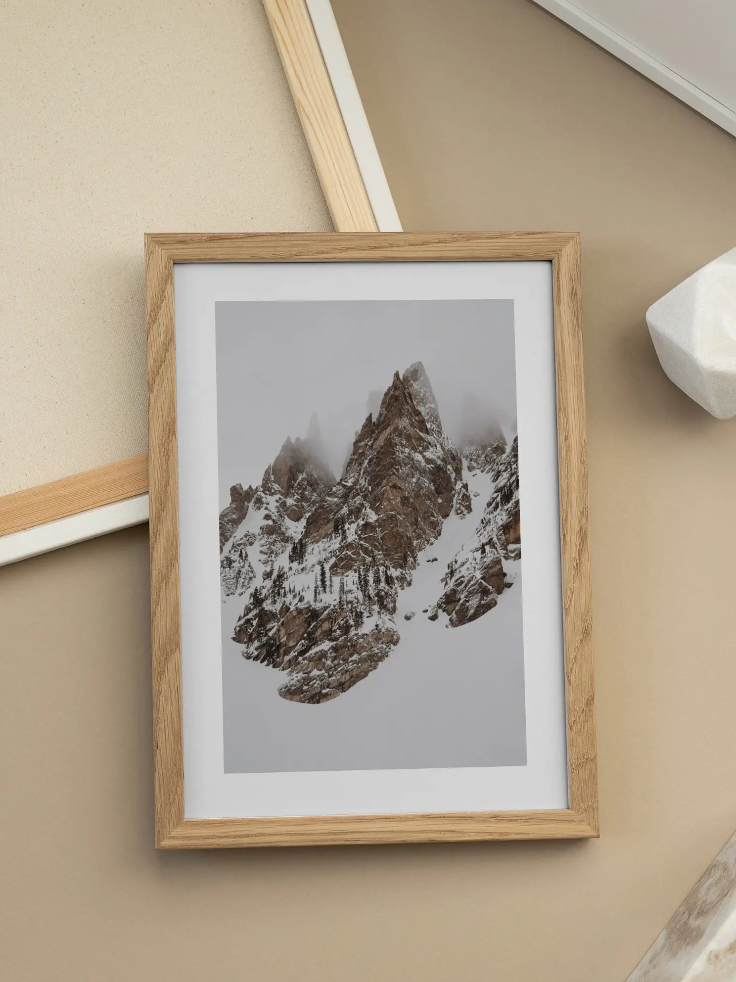 Snowy Peaks Poster