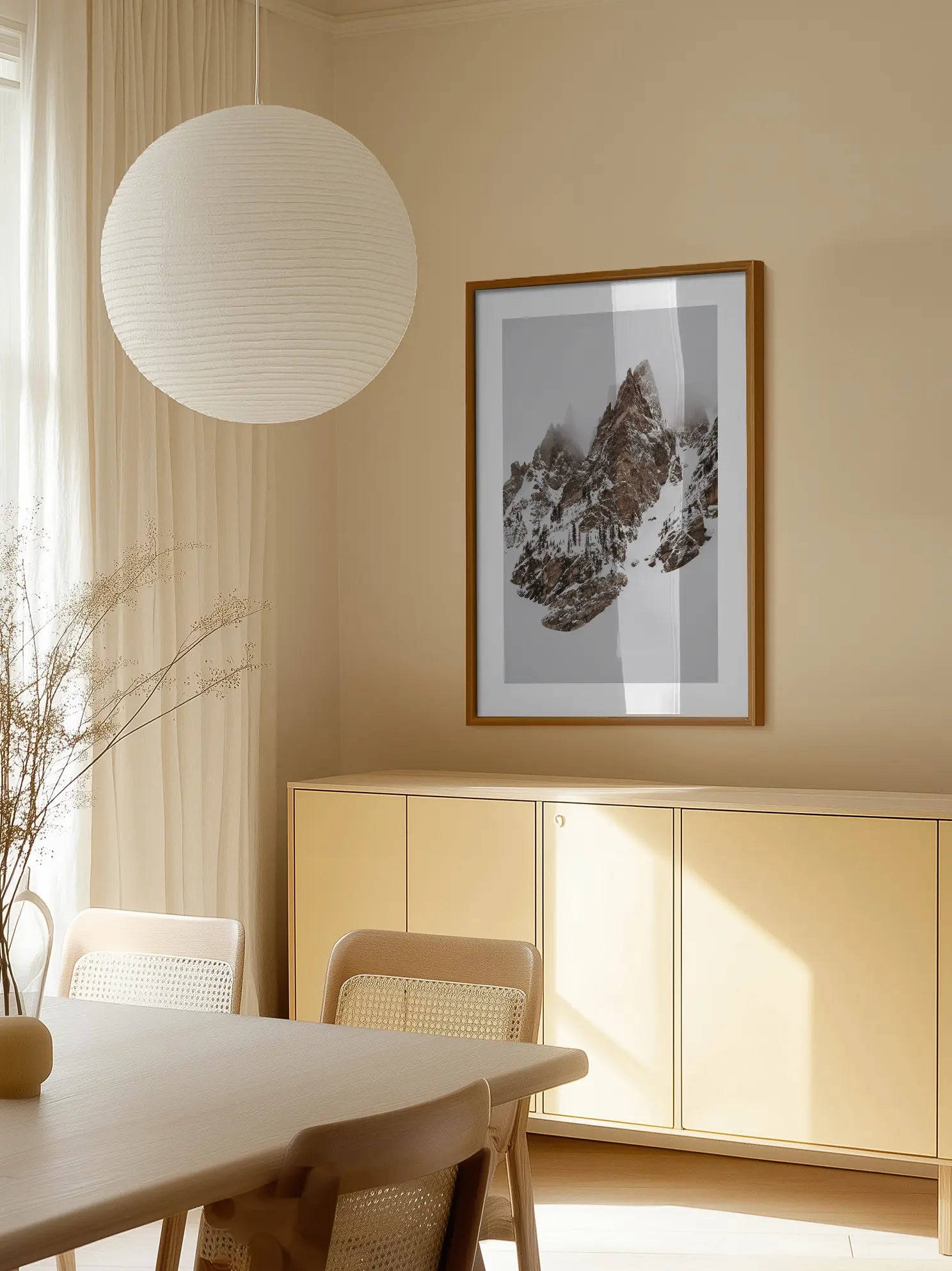 Snowy Peaks Poster