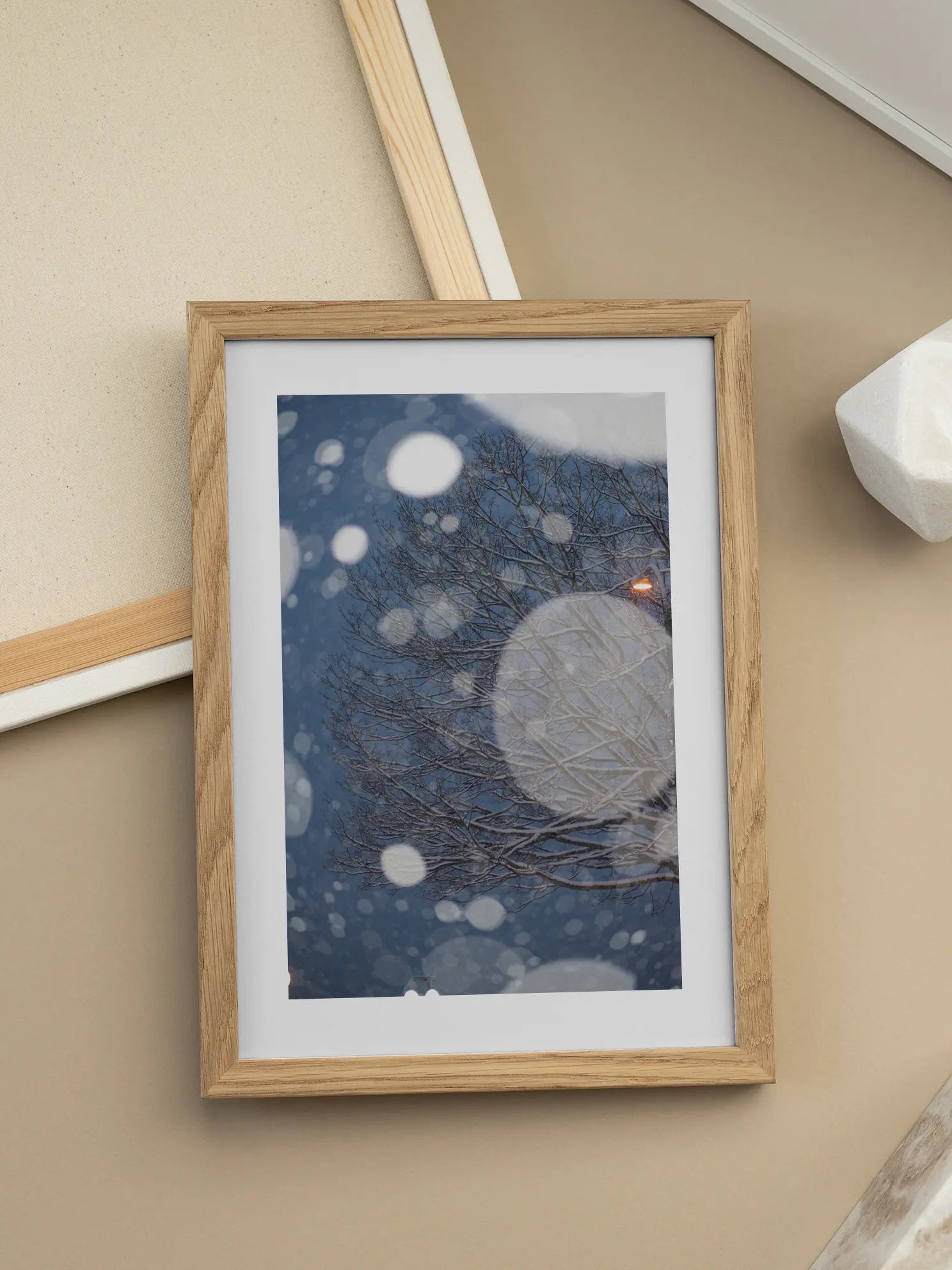 Snowy Tree Poster