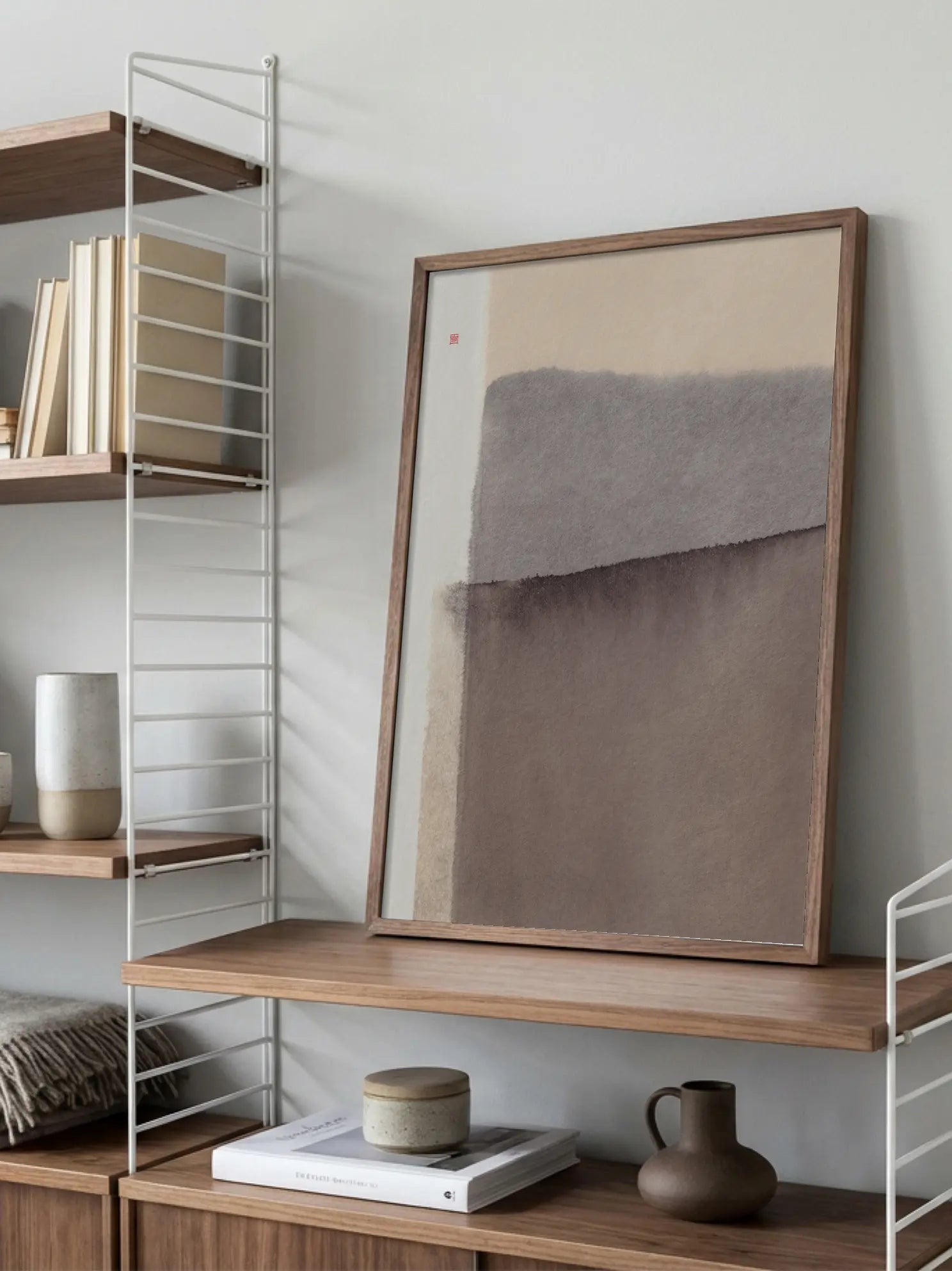 Soft Braun Abstract Poster