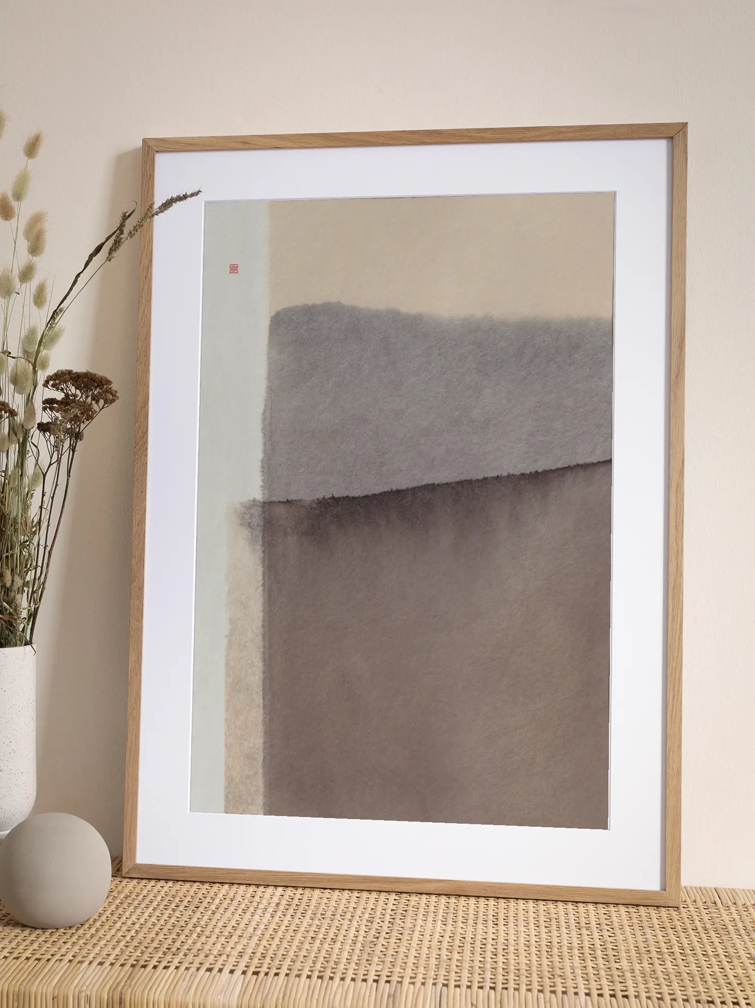 Soft Braun Abstract Poster